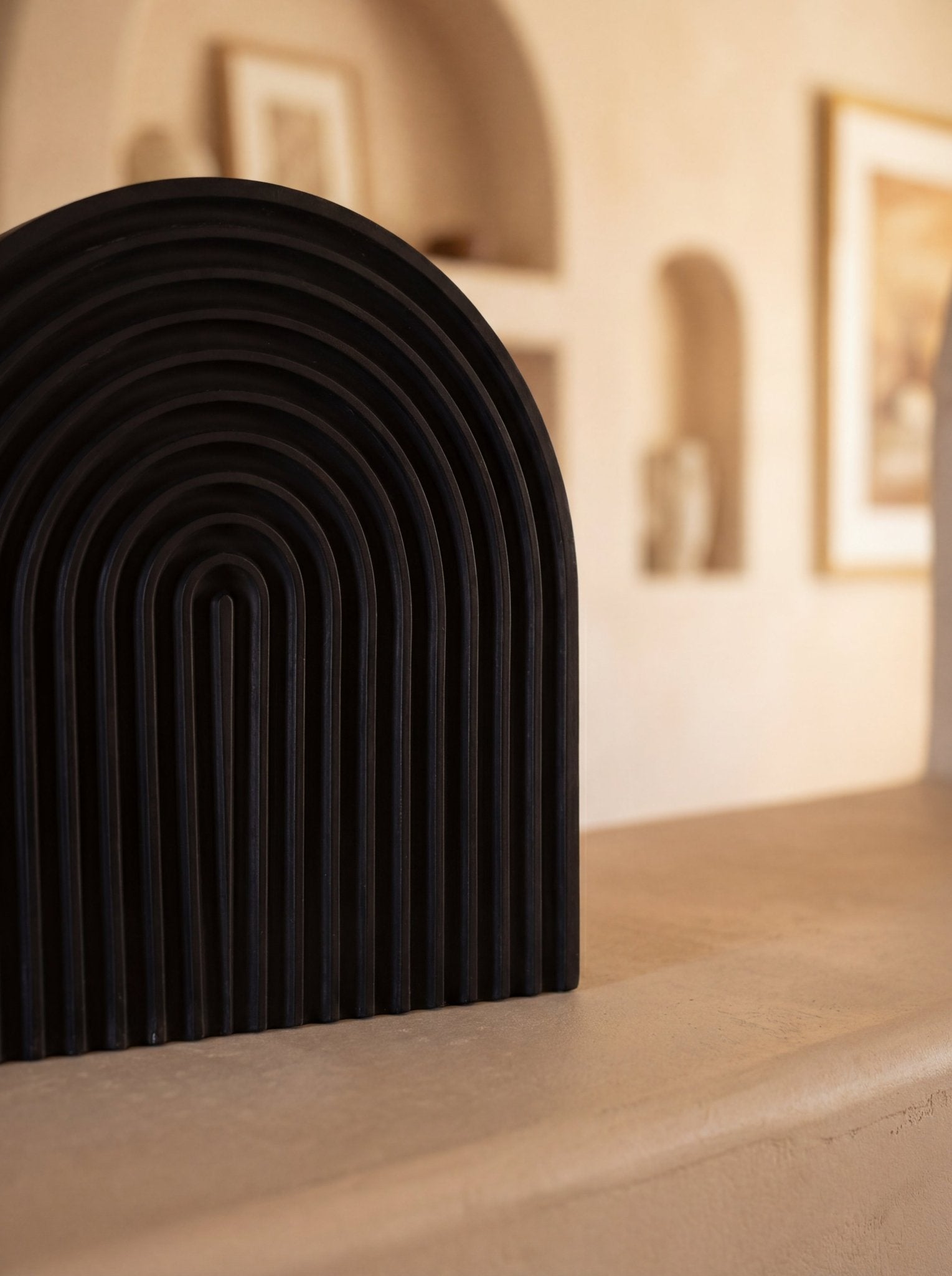 Arco Decorative Tray Black Ember Collective