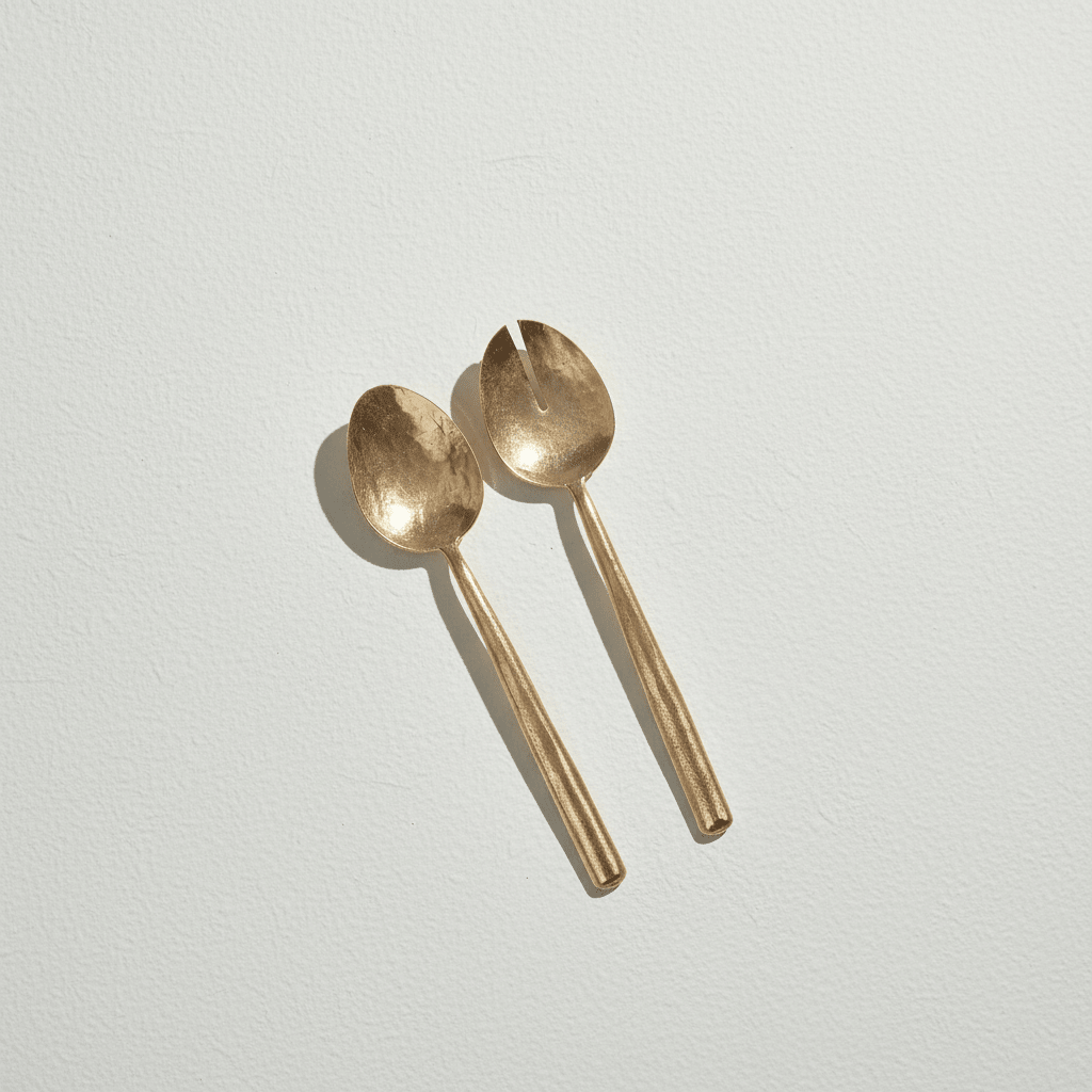 Brass Salad Servers Ember Collective