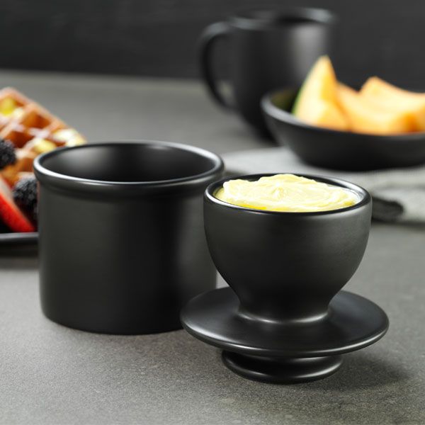 Butterbell Butter Crock Black Ember Collective