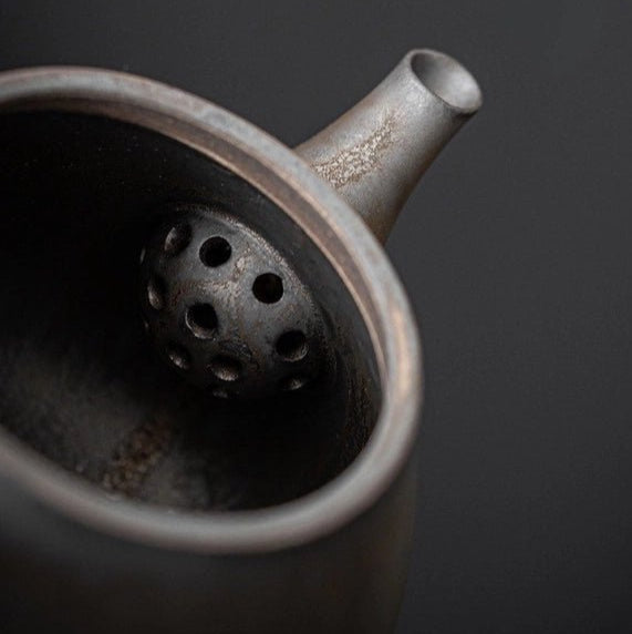 Ceramic Metallic Glaze Teapot Ember Collective