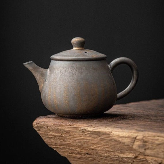 Ceramic Metallic Glaze Teapot Ember Collective