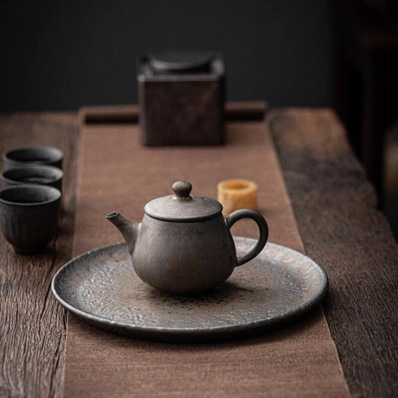 Ceramic Metallic Glaze Teapot Ember Collective