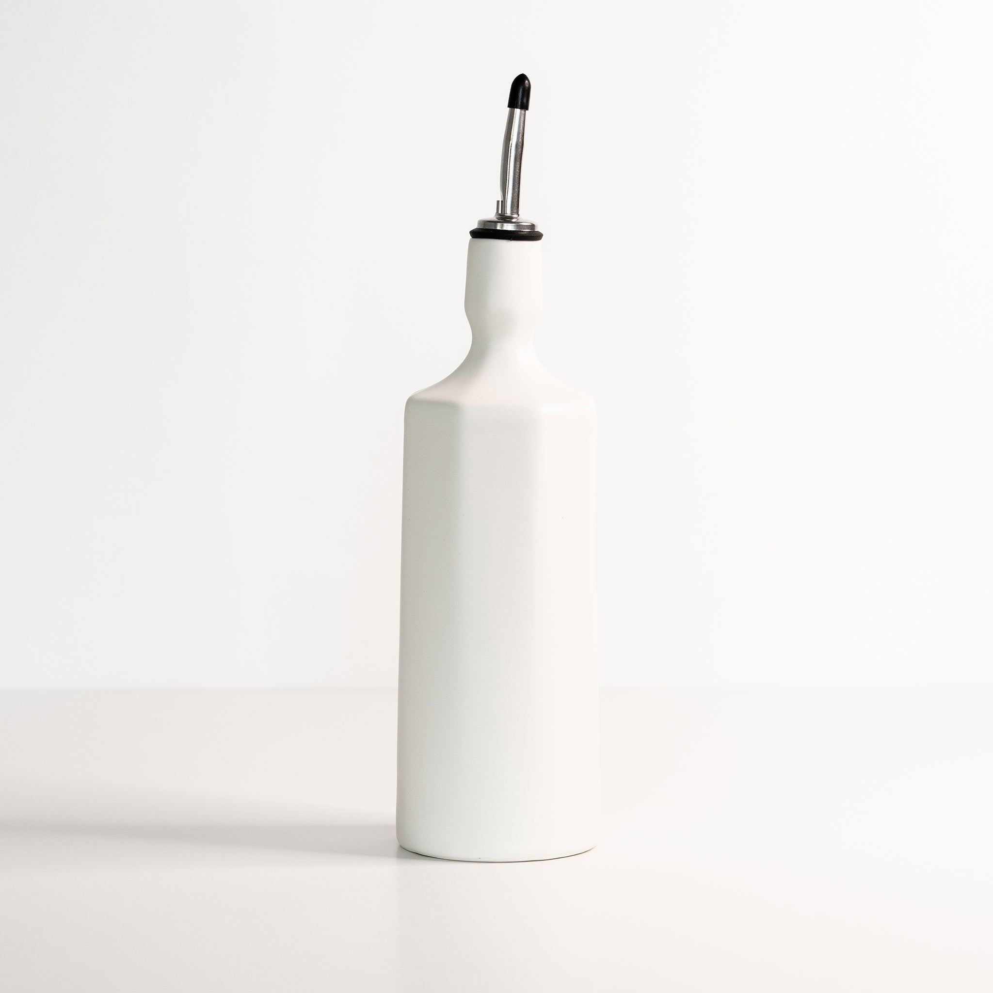 Elixir Porcelain Olive Oil Dispenser + Spout - Self Closing Gold Ember Collective