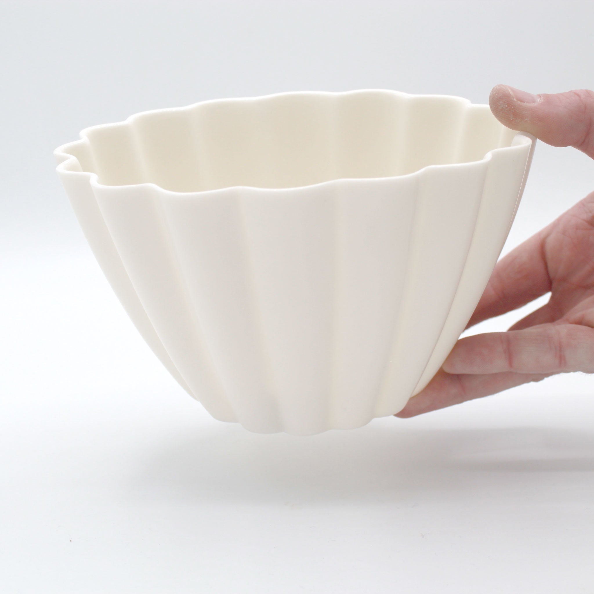 Elysian Fluted Porcelain Candle Holder Ember Collective