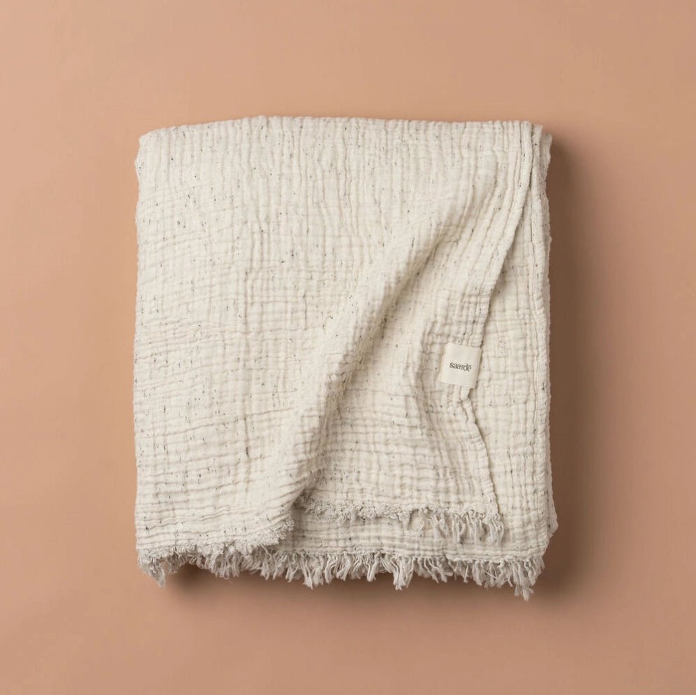 Enes Speckle Throw - Natural Ember Collective