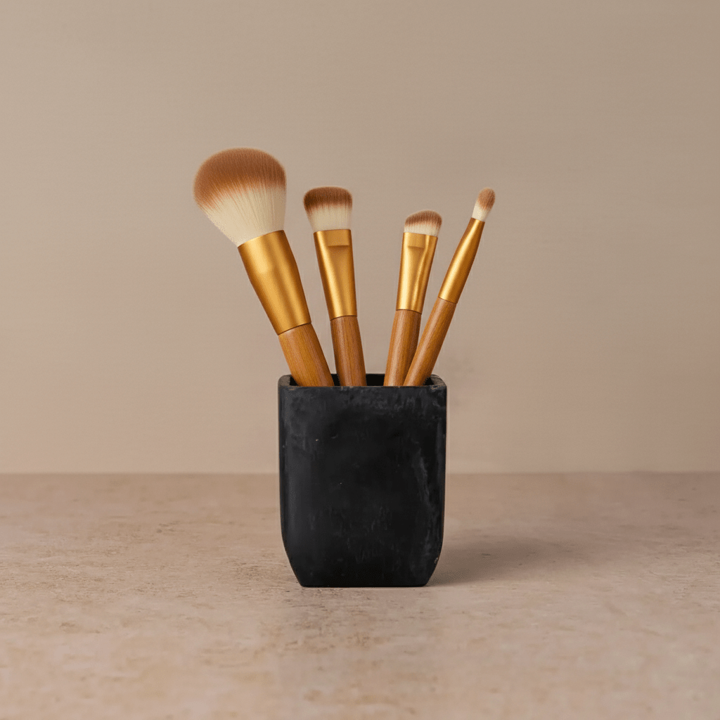 Flow Resin Brush Holder - Ash Black Ember Collective