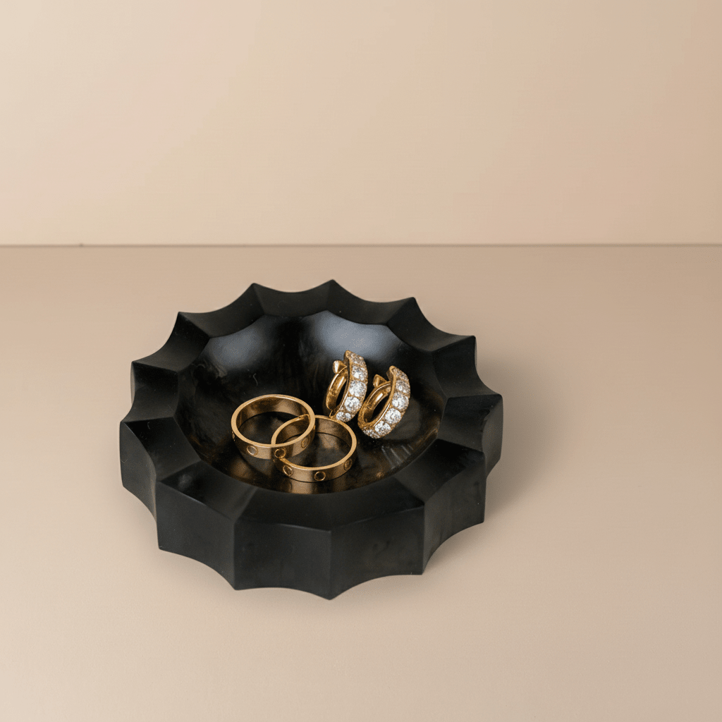 Flow Resin Trinket Dish - Smoke Ember Collective