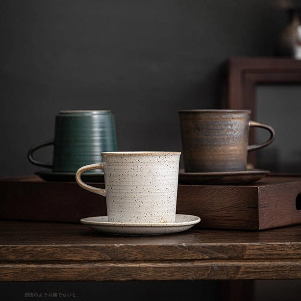 Japandi Coffee Mug Gold Black Ember Collective