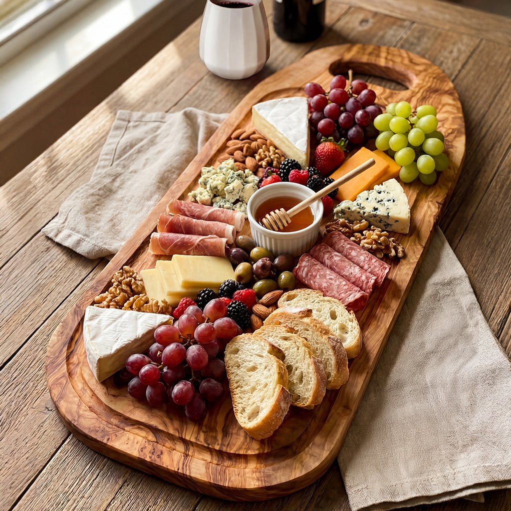 Olive Wood Charcuterie Board Ember Collective