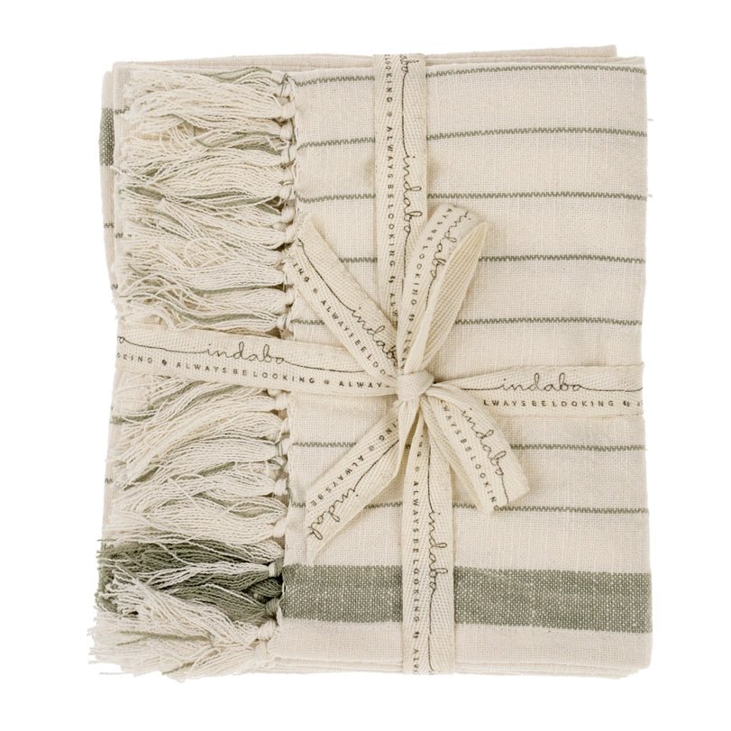 Pinstripe Hammam Hand Towels Ember Collective