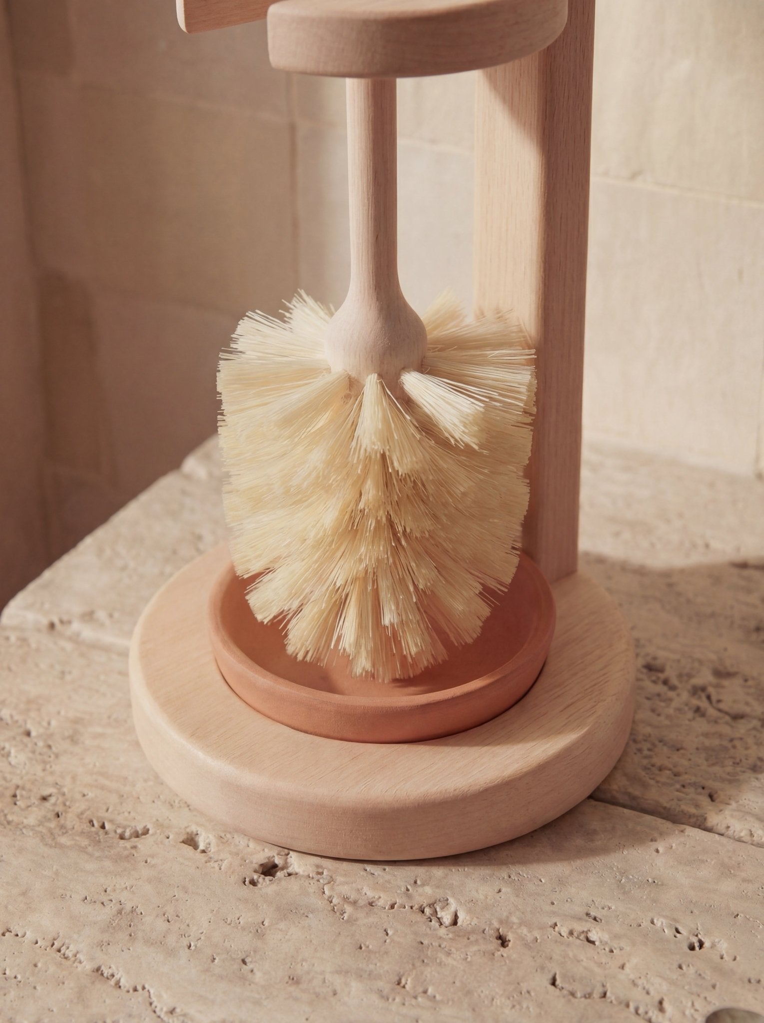 Plastic - Free Toilet Brush – Natural Sisal Bristle (Brush & Stand) Ember Collective