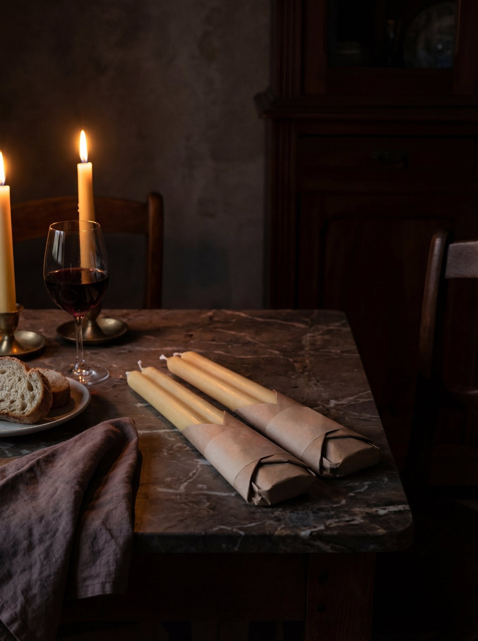 Pure Beeswax Taper Candles 10 inch Ember Collective