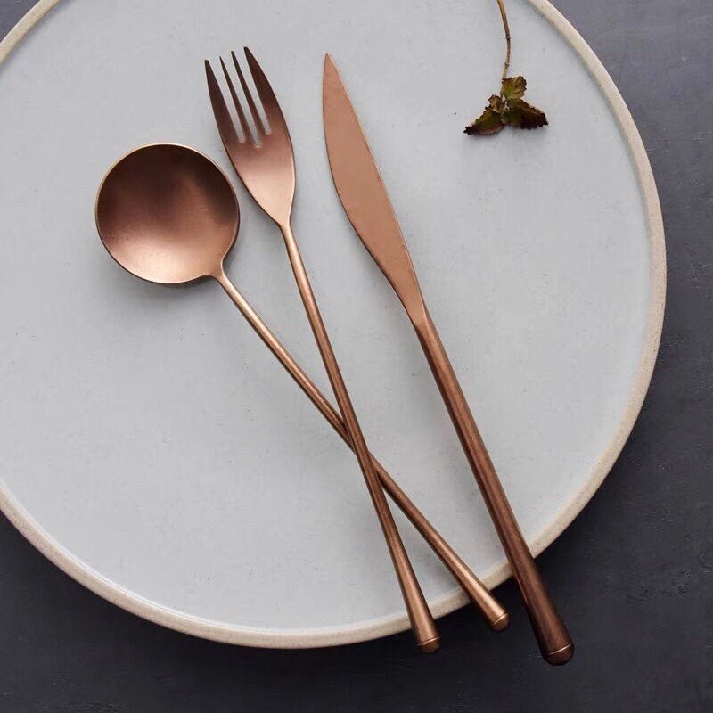 Rose Gold Flatware Rose gold Ember Collective
