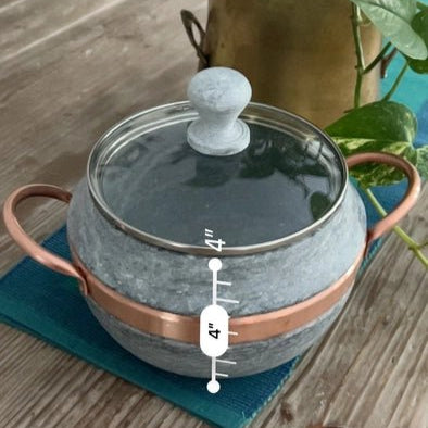 Soapstone Cookware Round Pot 1.25 Liters Ember Collective