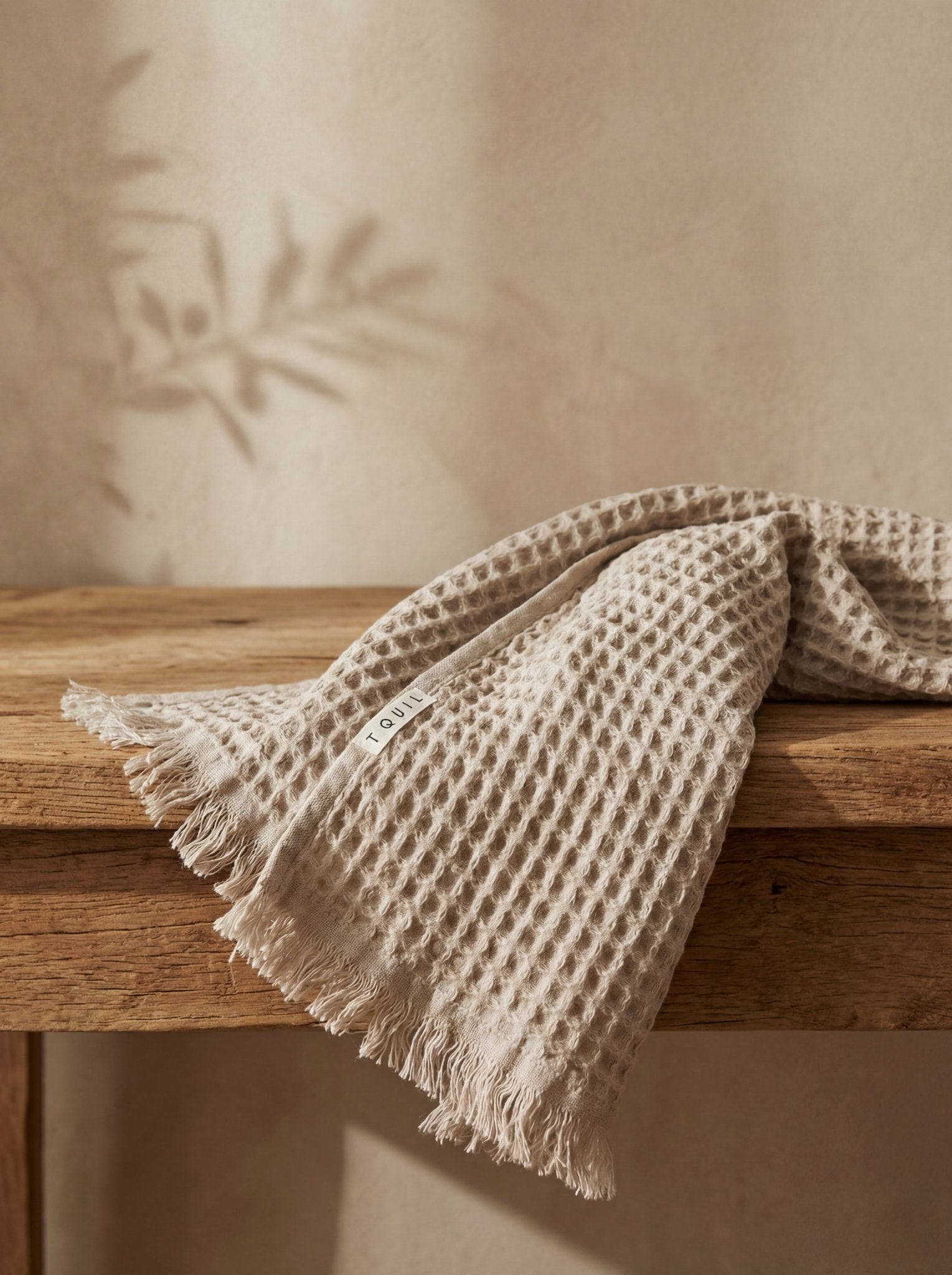 Waffle Soft 100% Cotton Hand Towel Sand Ember Collective