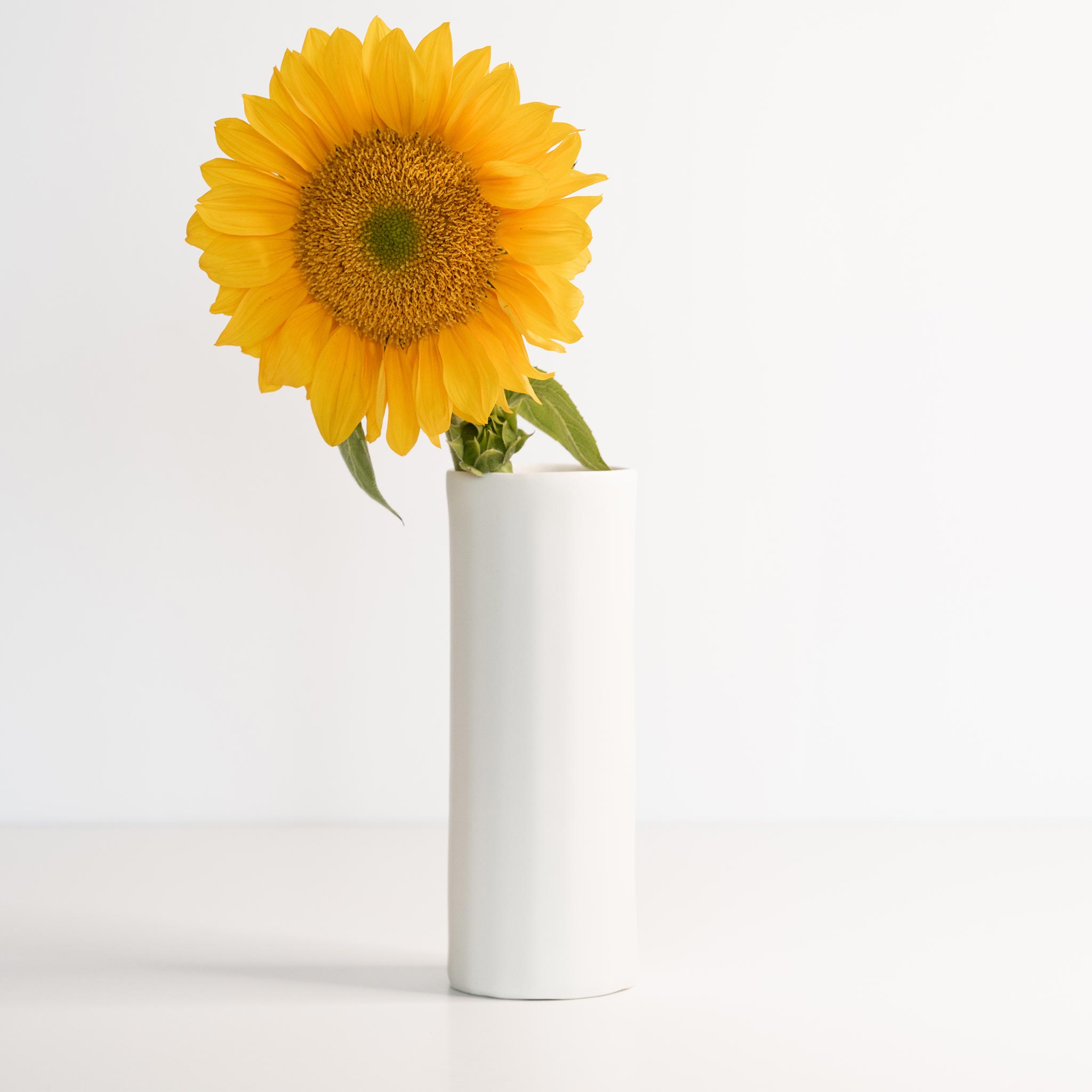 Bloom Vase - Handmade Porcelain Flower Vase Silk White Ember Collective