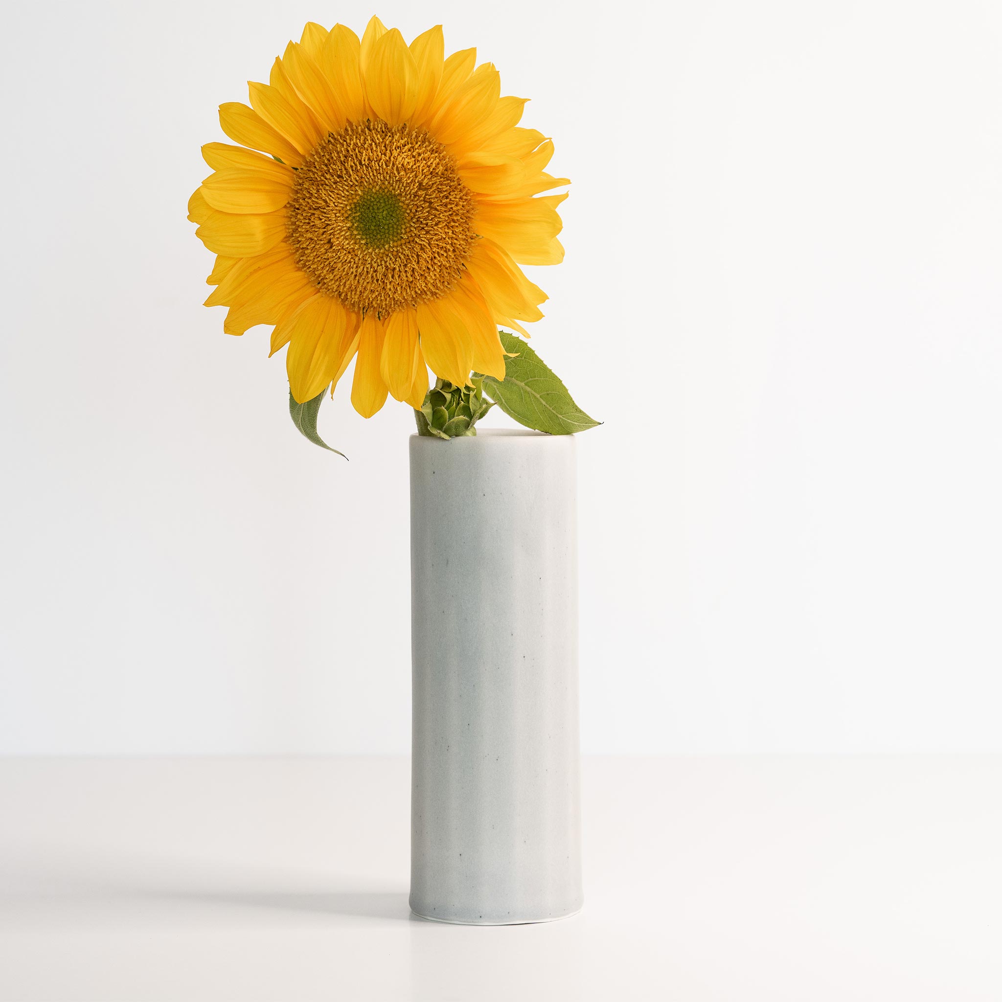 Bloom Vase - Handmade Porcelain Flower Vase Smoke Grey Ember Collective
