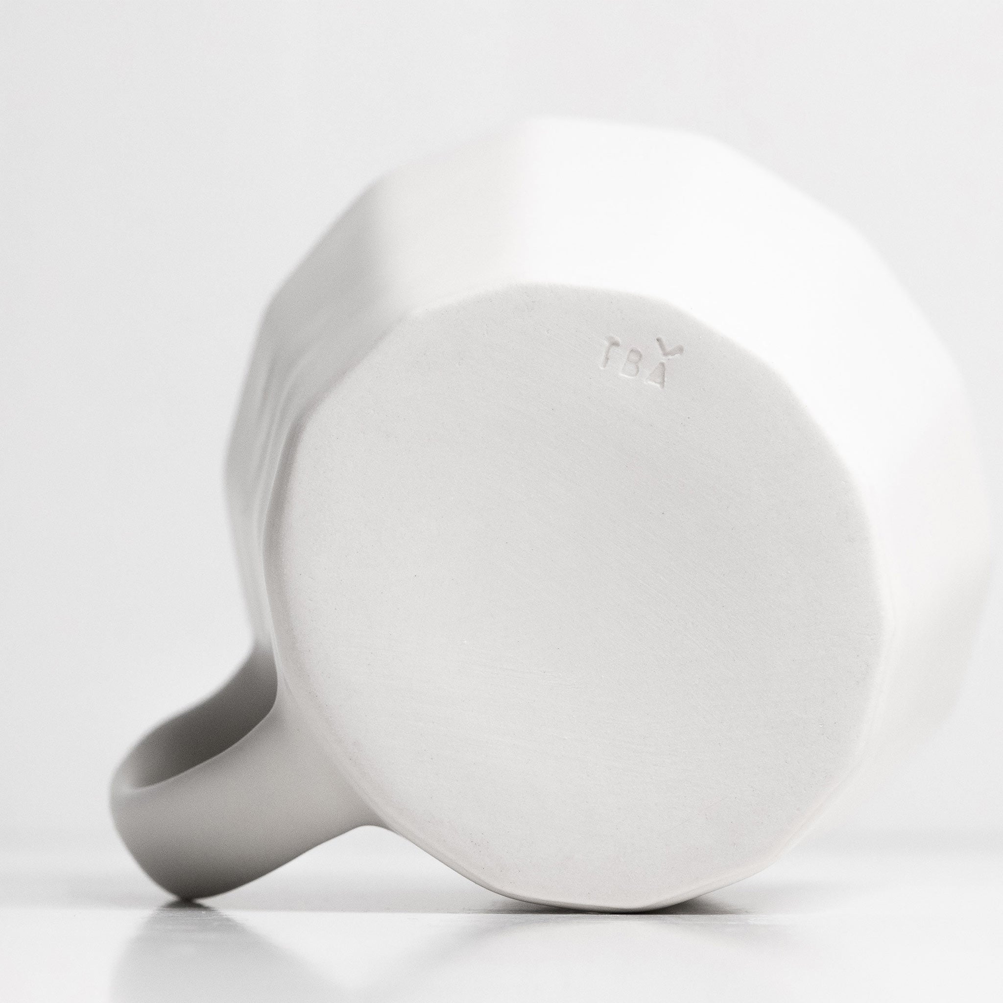 Monday Mug - Handmade Porcelain Coffee Cup Mica Black The Bright Angle