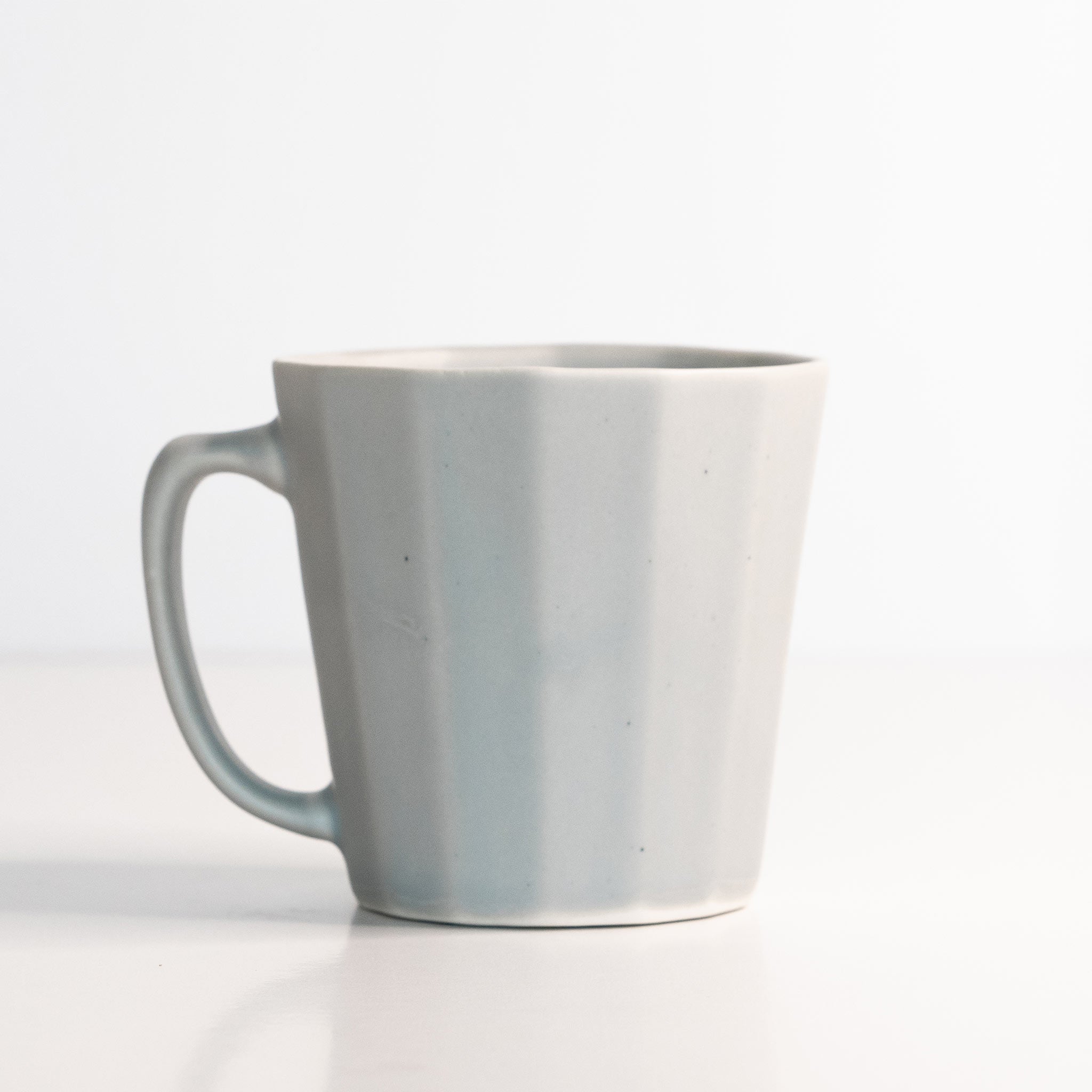 Monday Mug - Handmade Porcelain Coffee Cup Smoke Grey Ember Collective