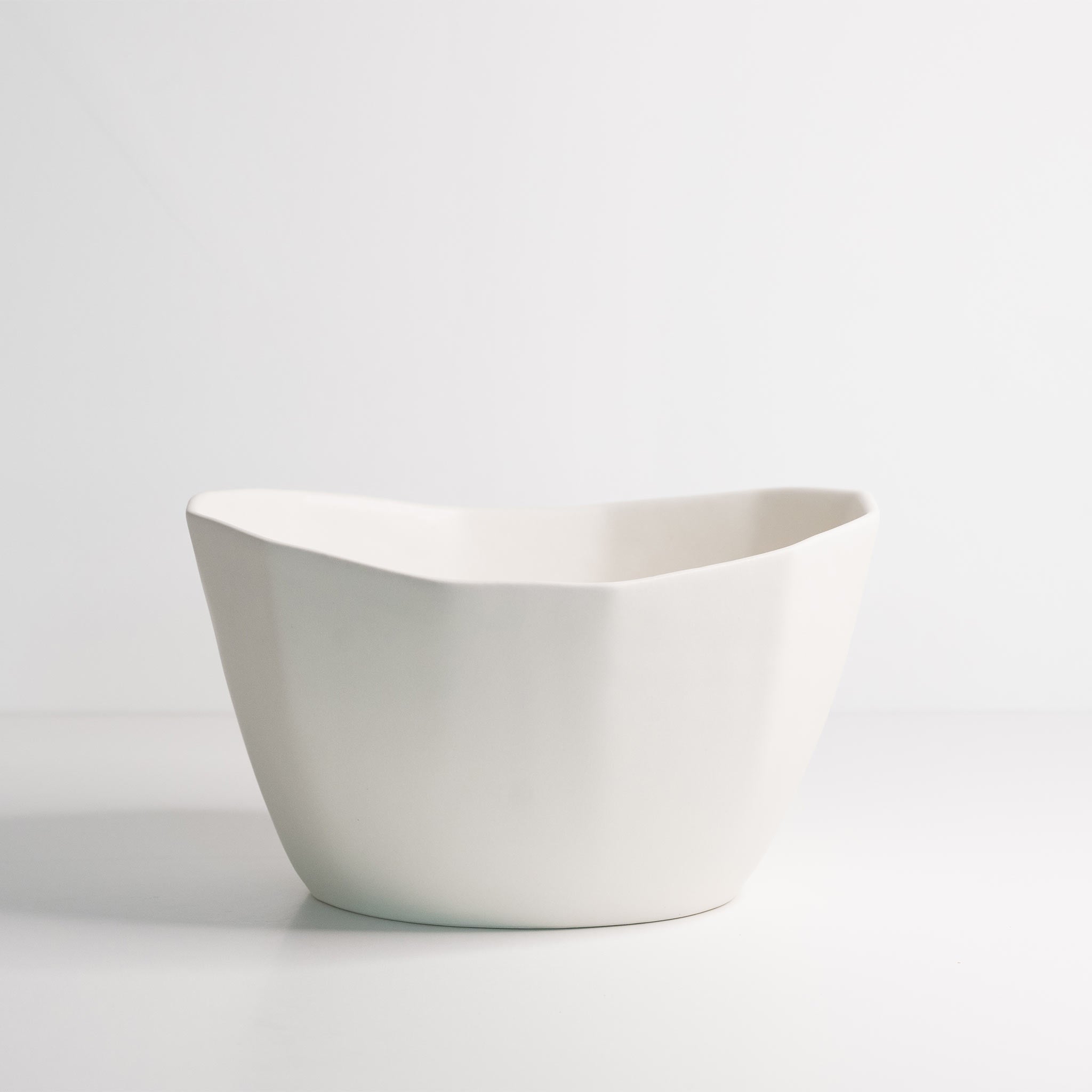 Medium Porcelain Nesting Bowl Silk White Ember Collective