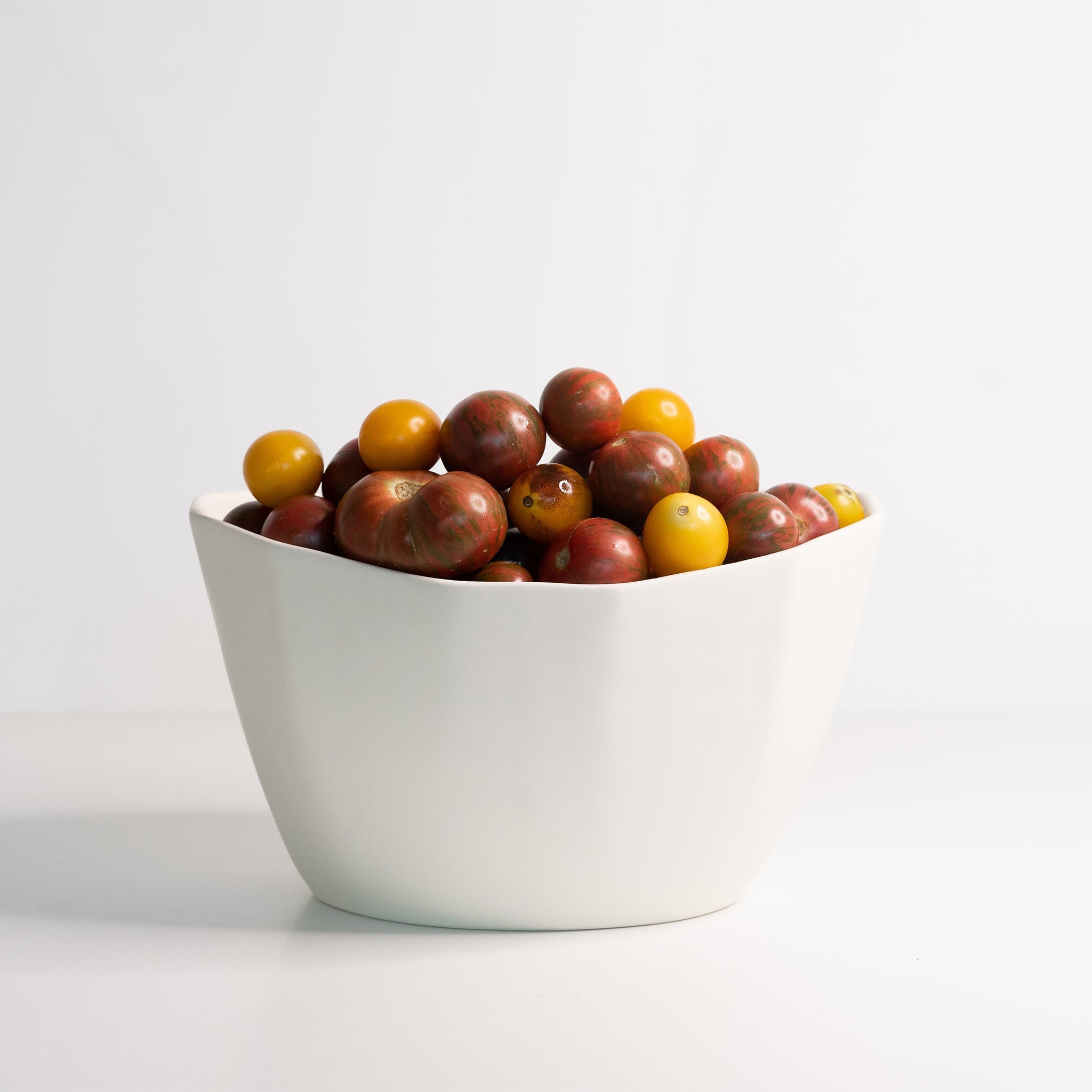 Medium Porcelain Nesting Bowl Silk White Ember Collective