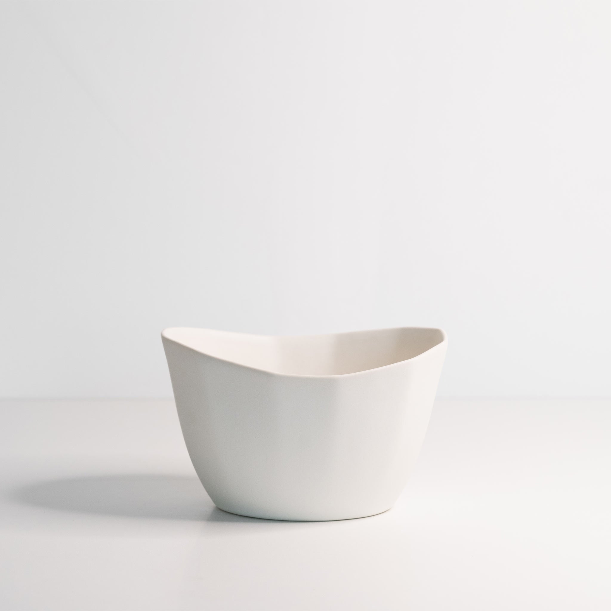 Small Porcelain Nesting Bowl Silk White Ember Collective