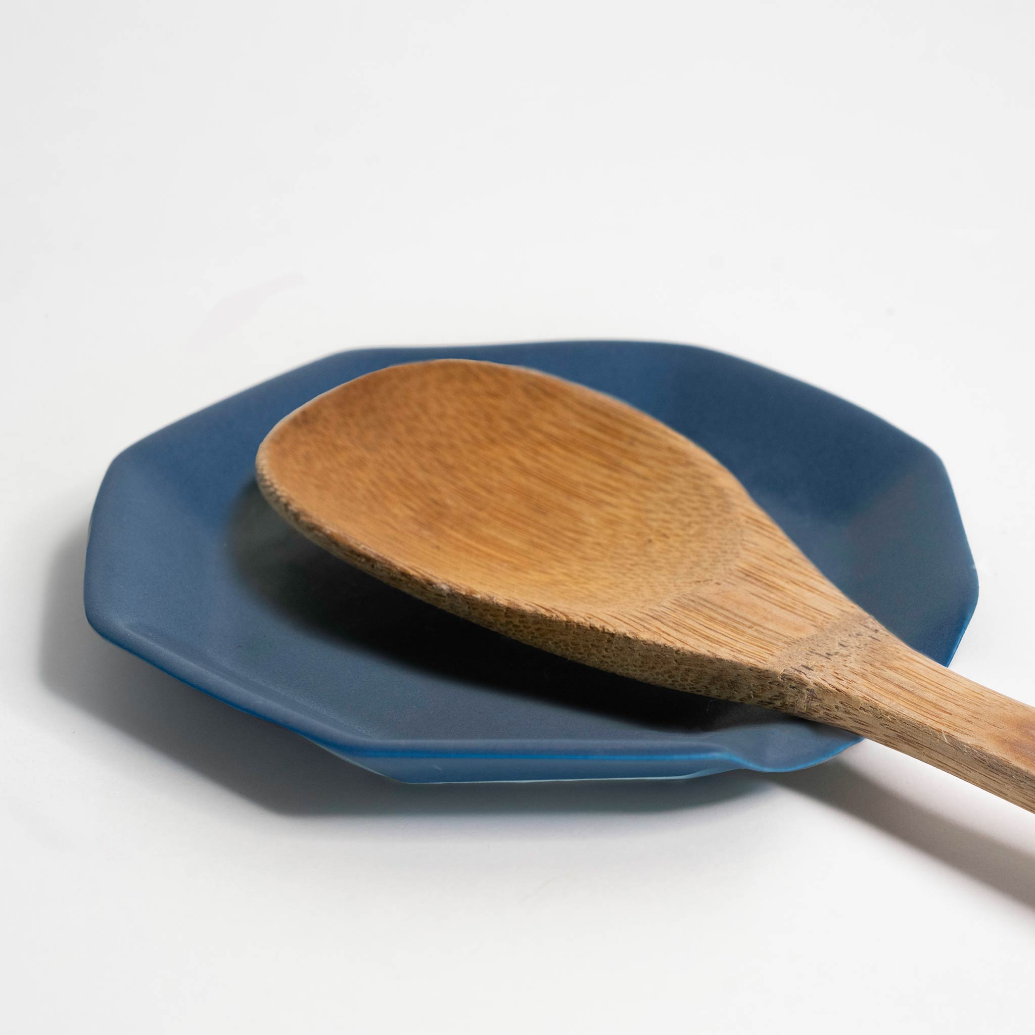 Handmade Porcelain Spoon Rest Pisgah Blue Ember Collective
