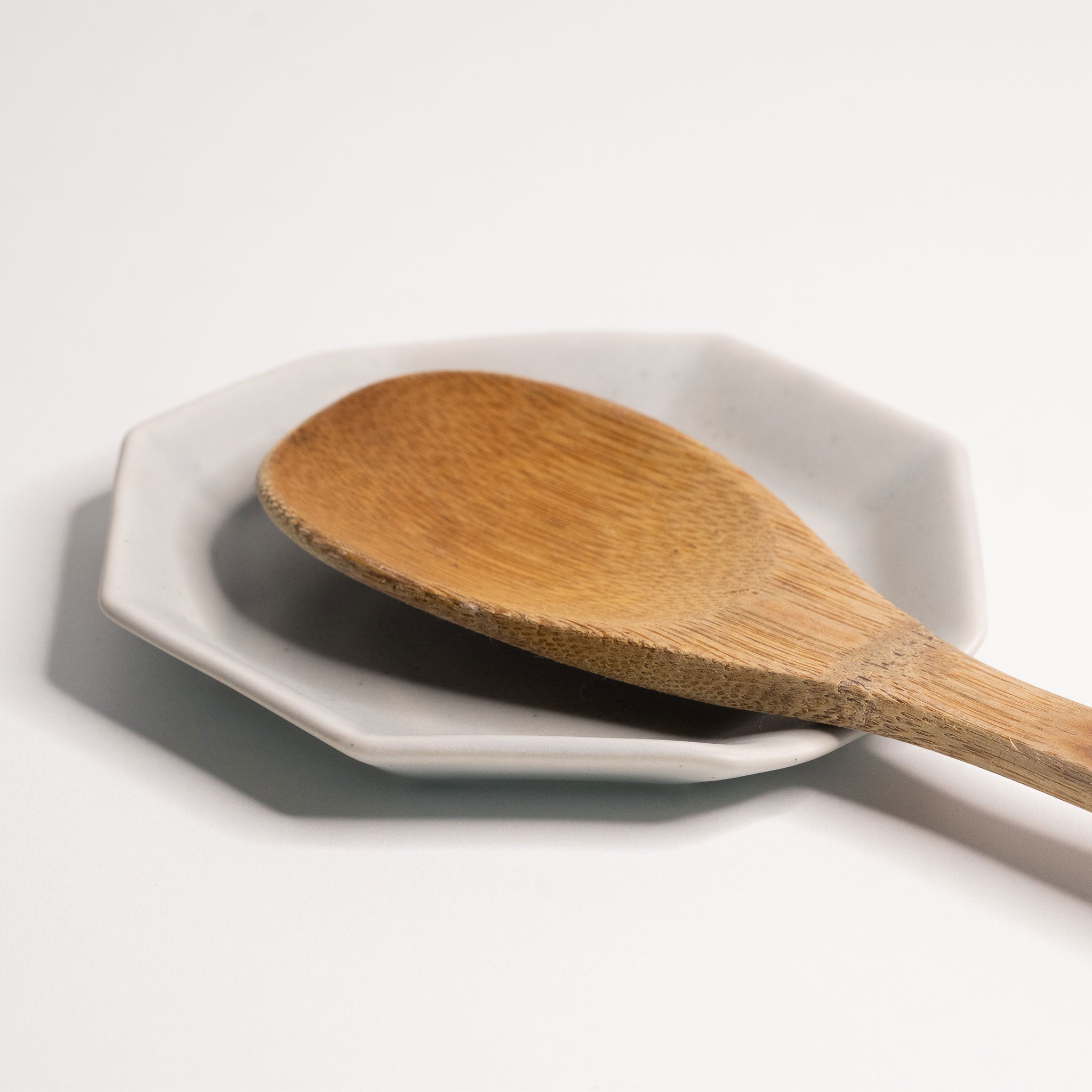 Handmade Porcelain Spoon Rest Smoke Grey Ember Collective