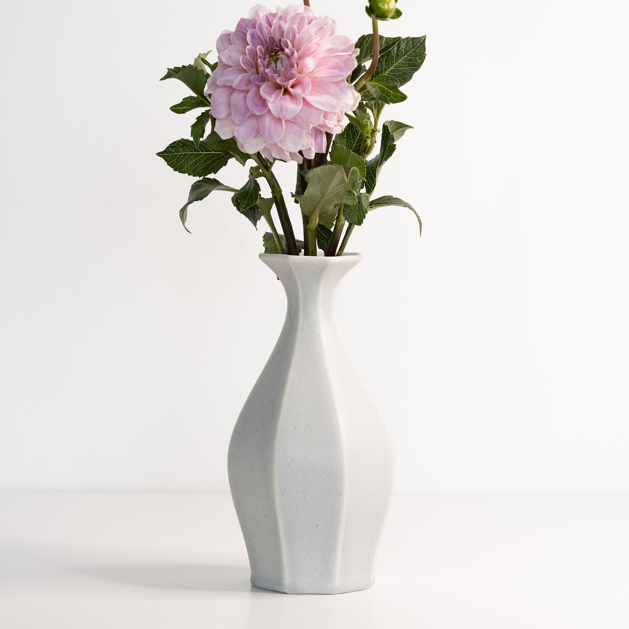 Porcelain Table Flower Vase Smoke Grey Ember Collective
