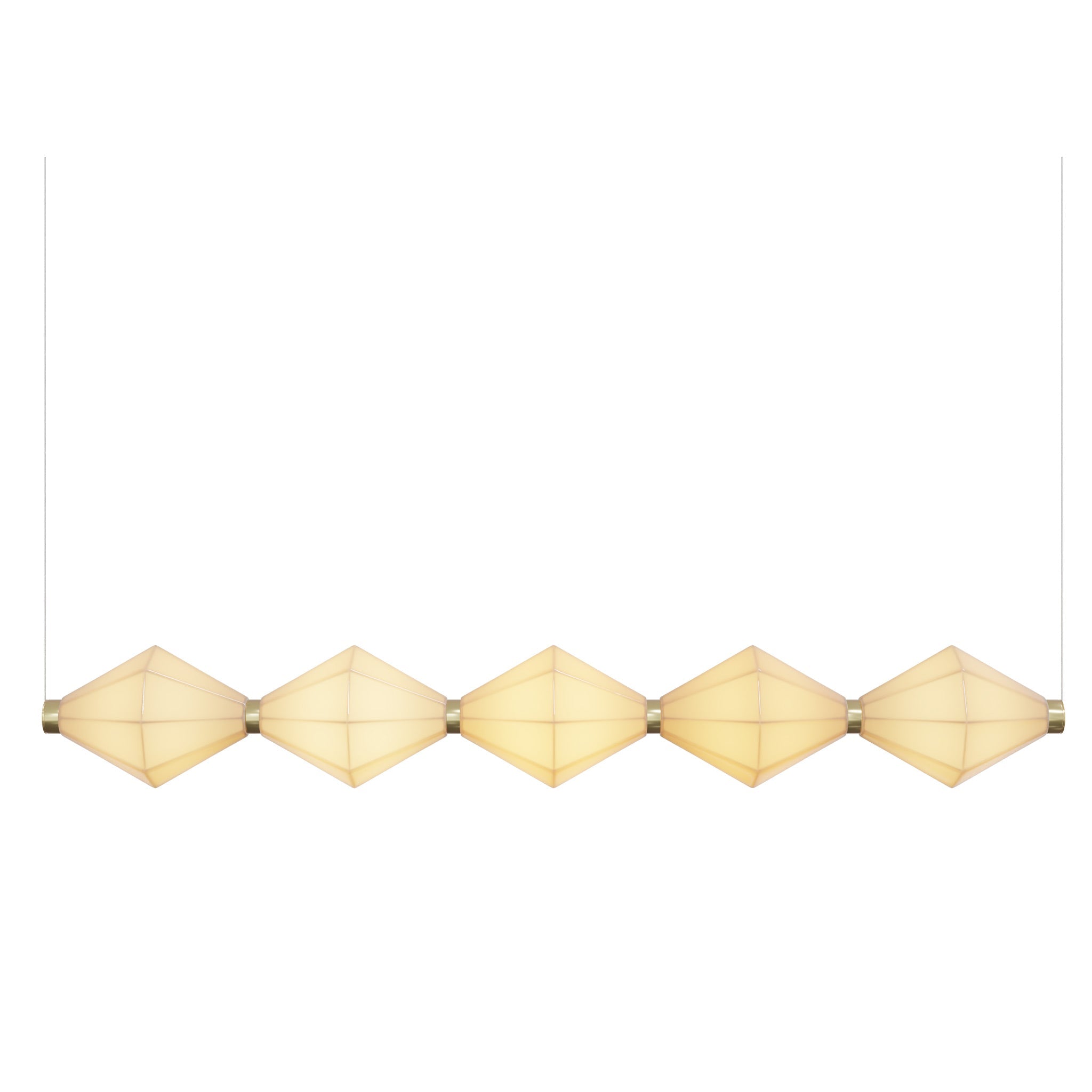 Abacus Porcelain Suspension Light Double Diamond Ember Collective