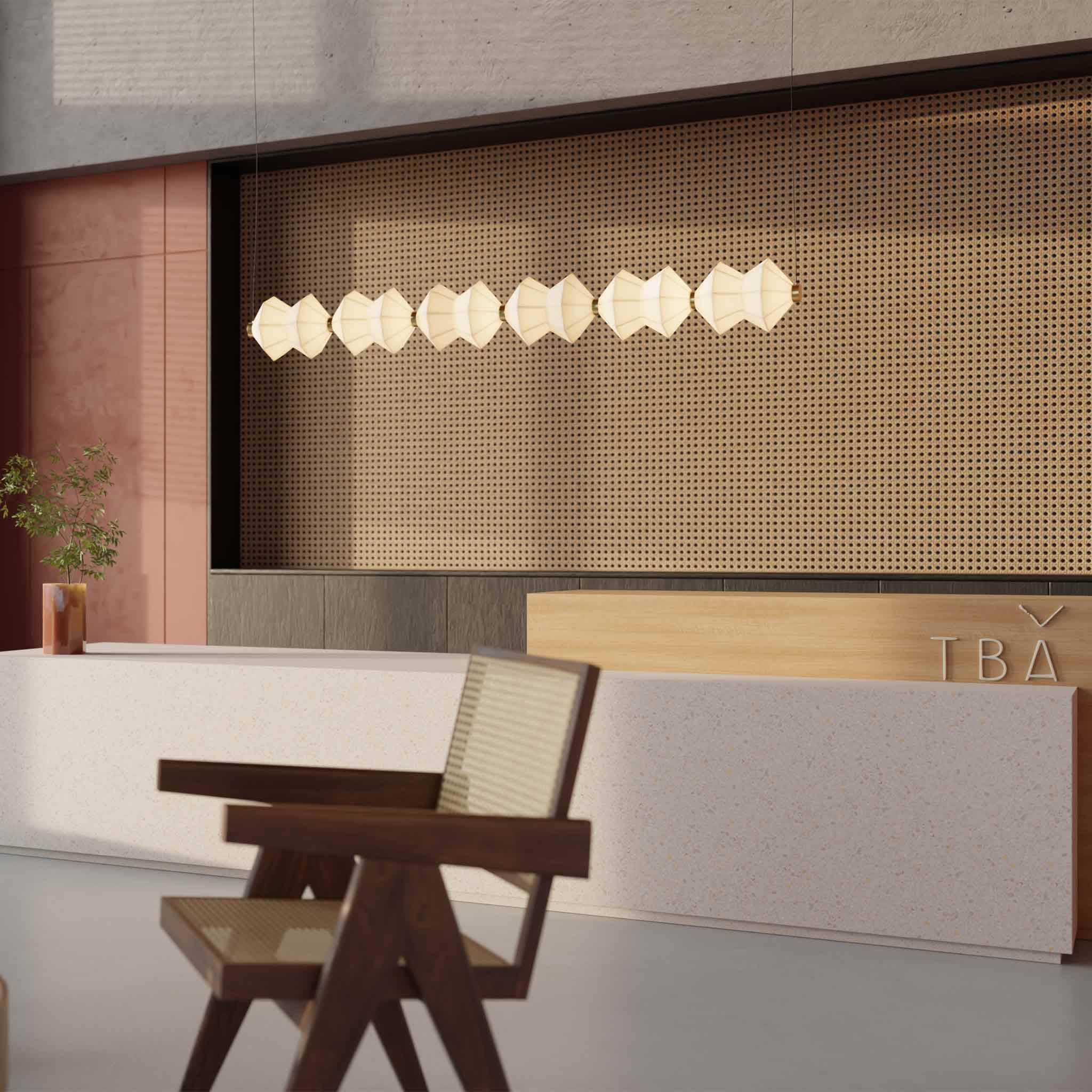 Abacus Porcelain Suspension Light Ember Collective