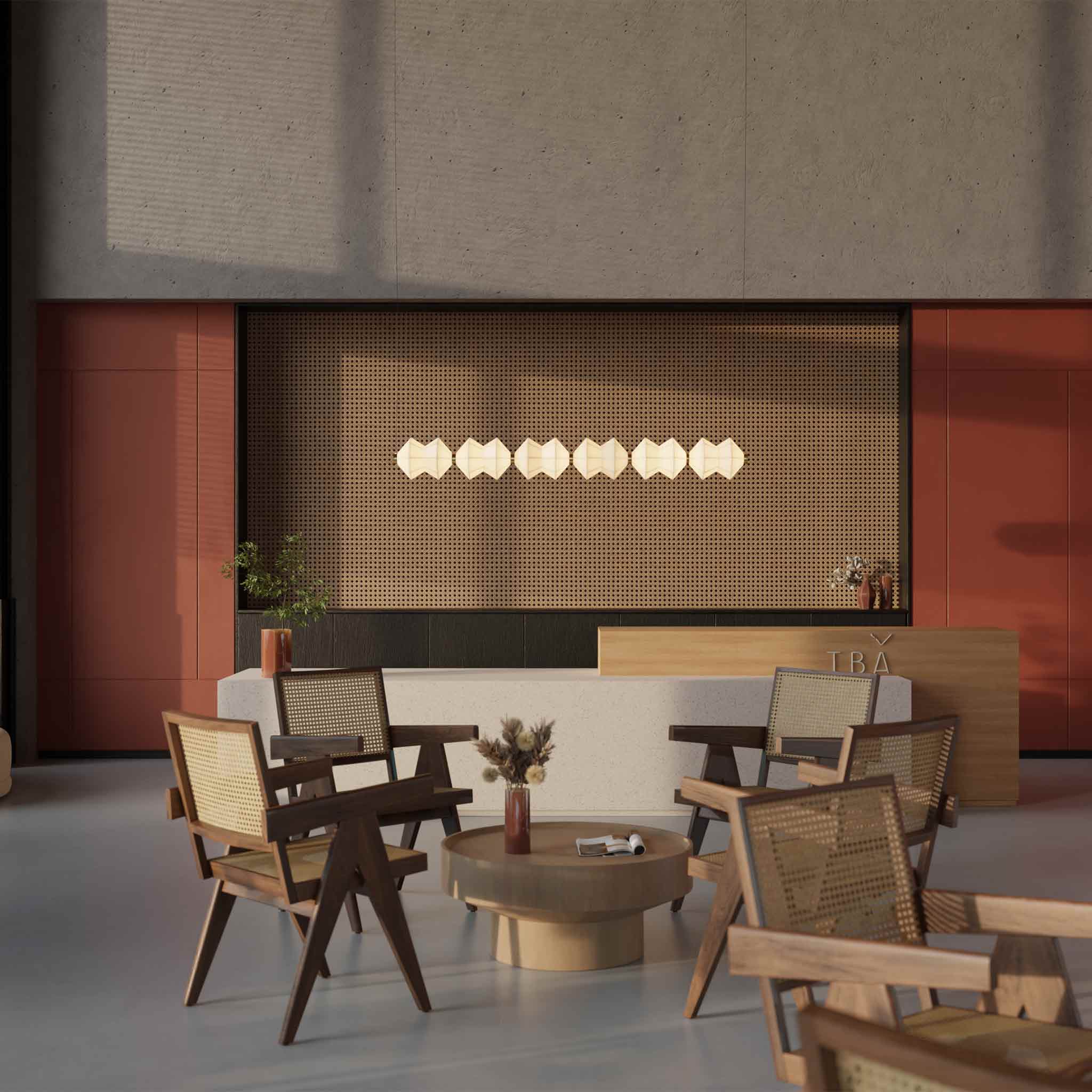 Abacus Porcelain Suspension Light Ember Collective