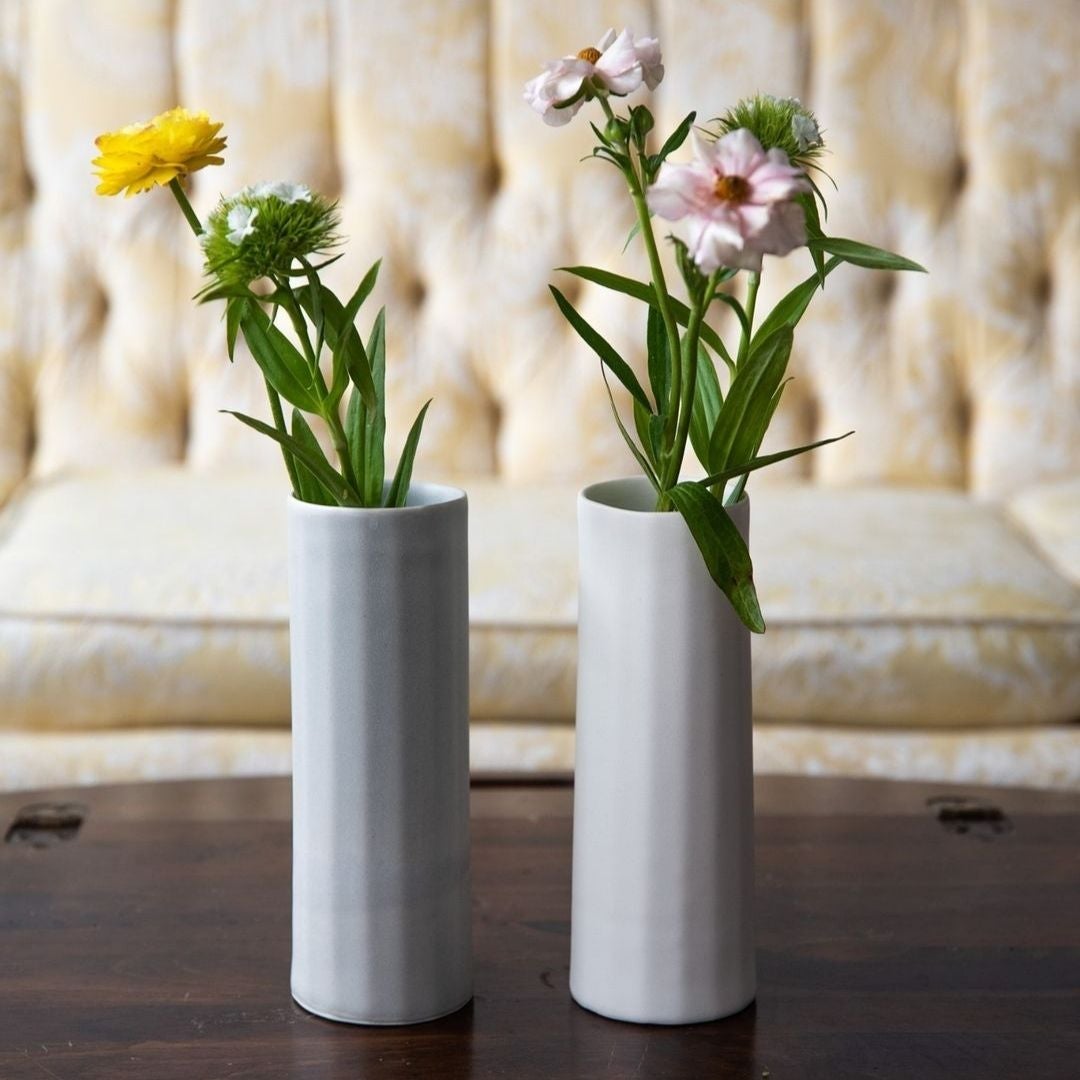 Bloom Vase - Handmade Porcelain Flower Vase Pisgah Blue Ember Collective