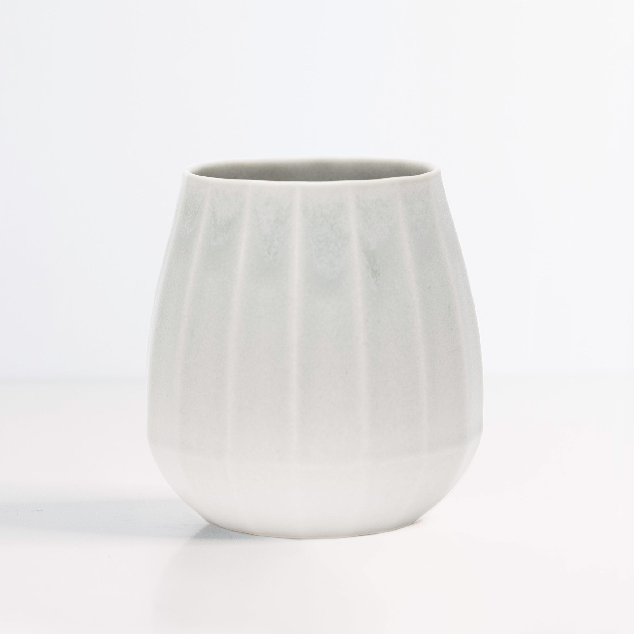Ceramic Stemless Wine Glass Smoke Grey Ember Collective
