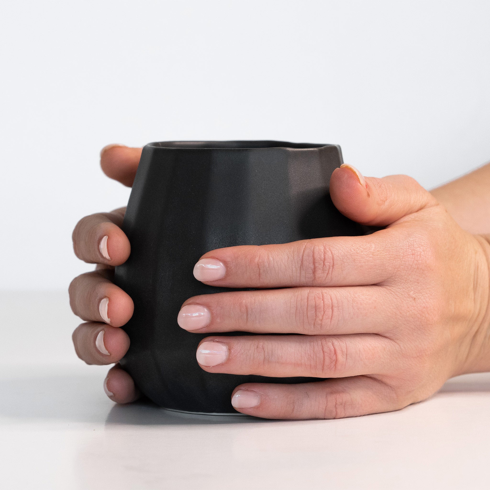 Ceramic Stemless Wine Glass Smoke Grey Ember Collective
