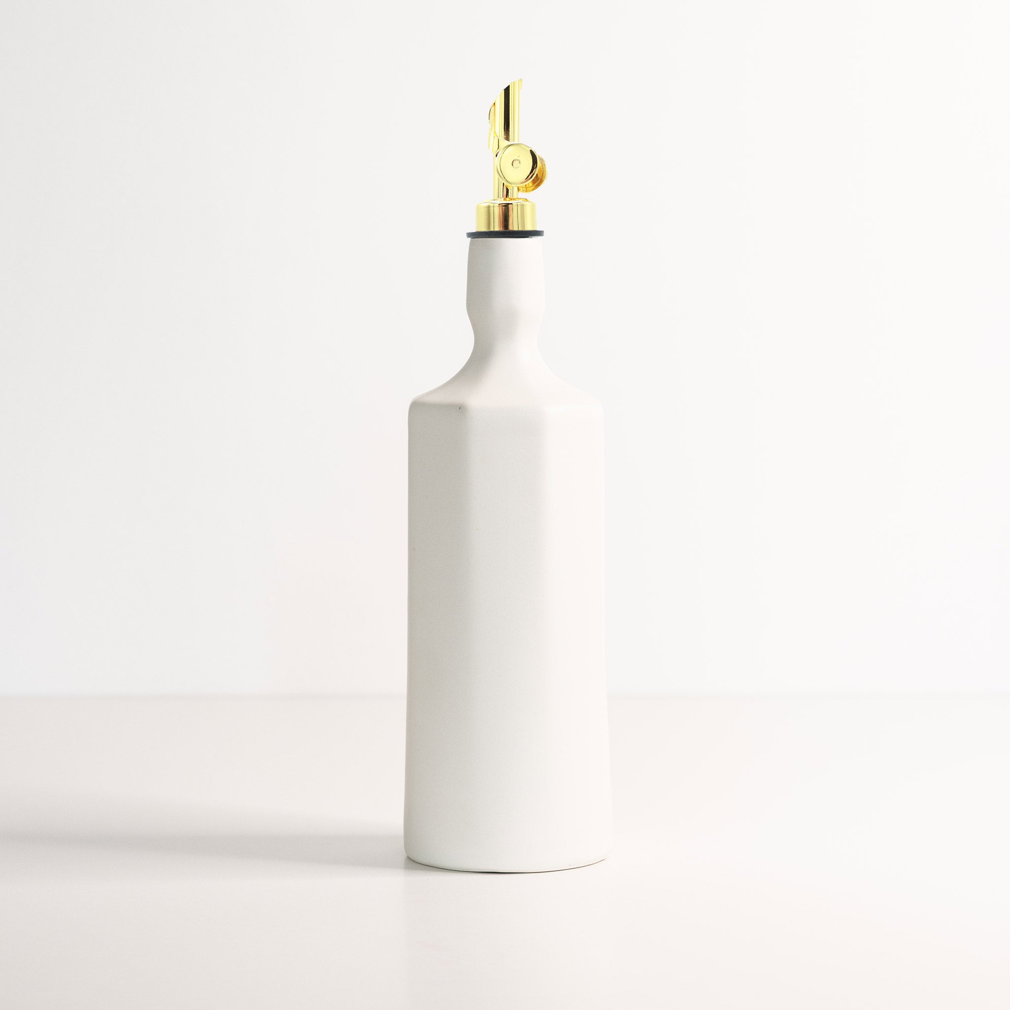 Elixir Porcelain Olive Oil Dispenser Silk White Ember Collective