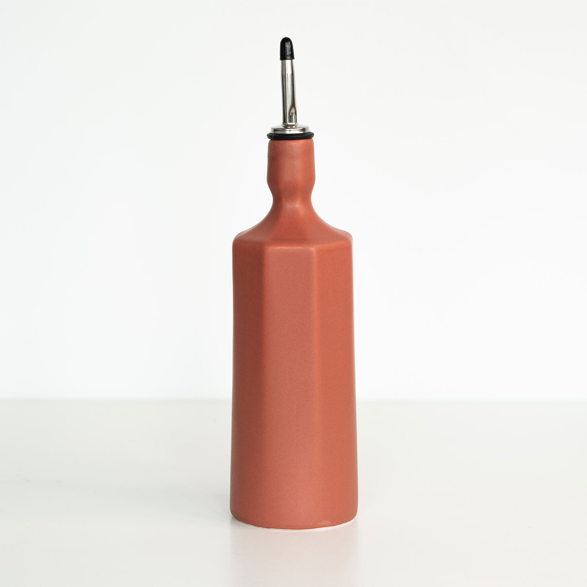 Elixir Porcelain Olive Oil Dispenser Terracotta Red Ember Collective