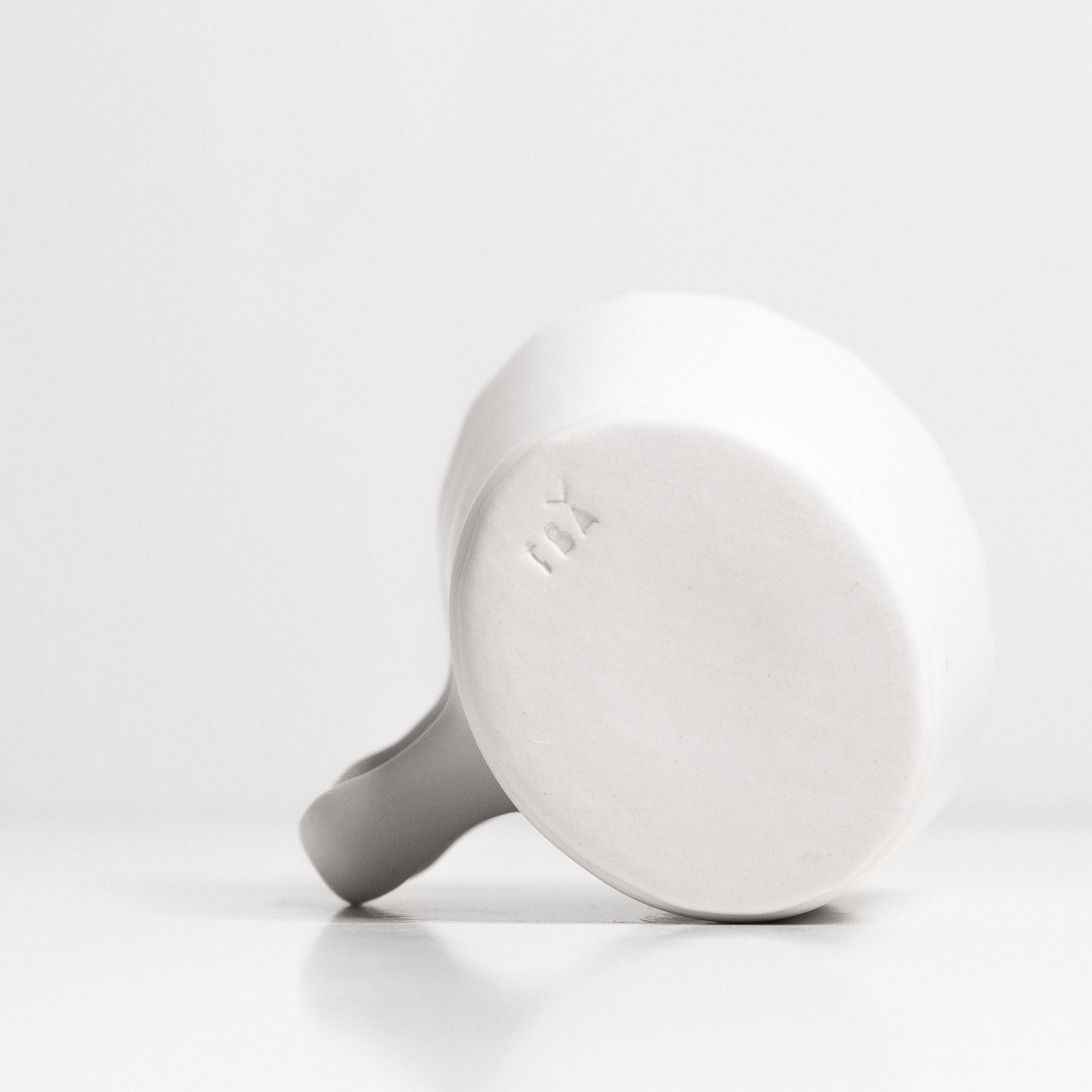 Handmade Porcelain Doubleshot Espresso Cup Silk White Ember Collective