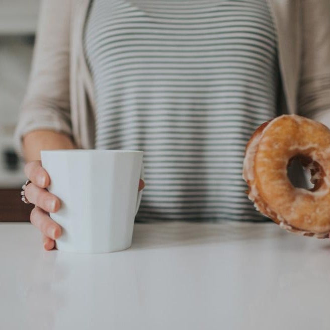 Monday Mug - Handmade Porcelain Coffee Cup Mica Black Ember Collective