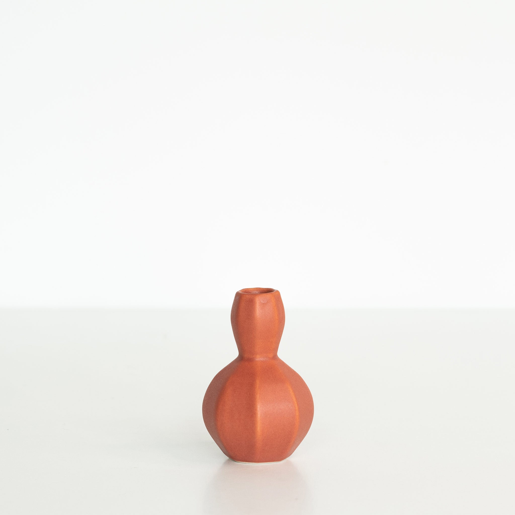Porcelain Sprout Bud Vase Terracotta Red Ember Collective