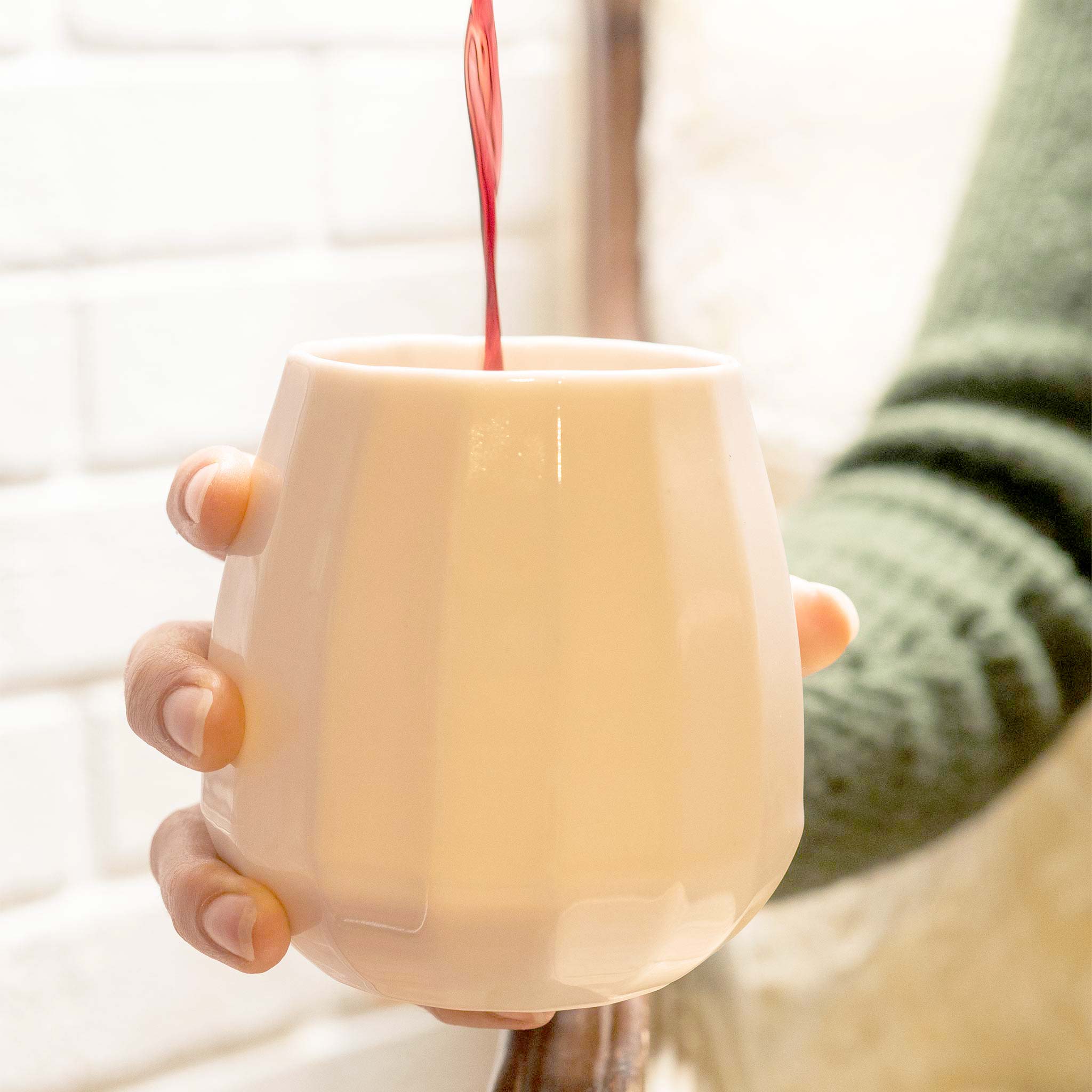 Translucent Porcelain Wine Glass Translucent Ember Collective