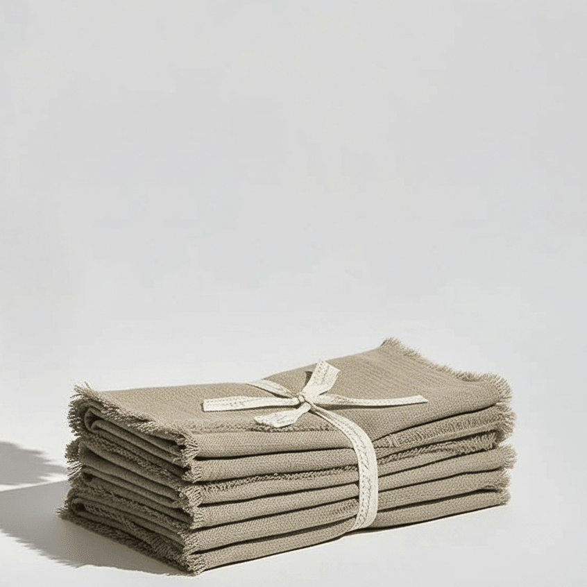 Belgian Linen Napkins 4pc Ember Collective