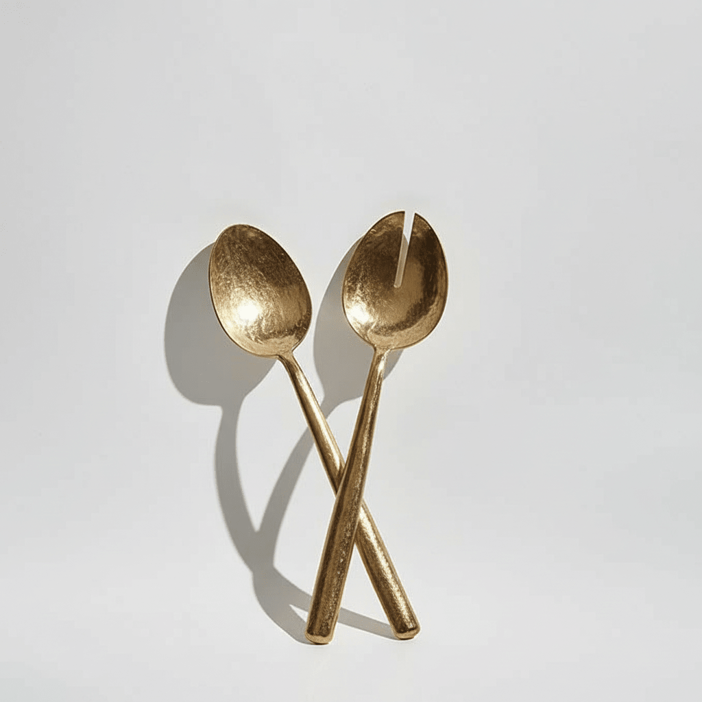 Brass Salad Servers Ember Collective