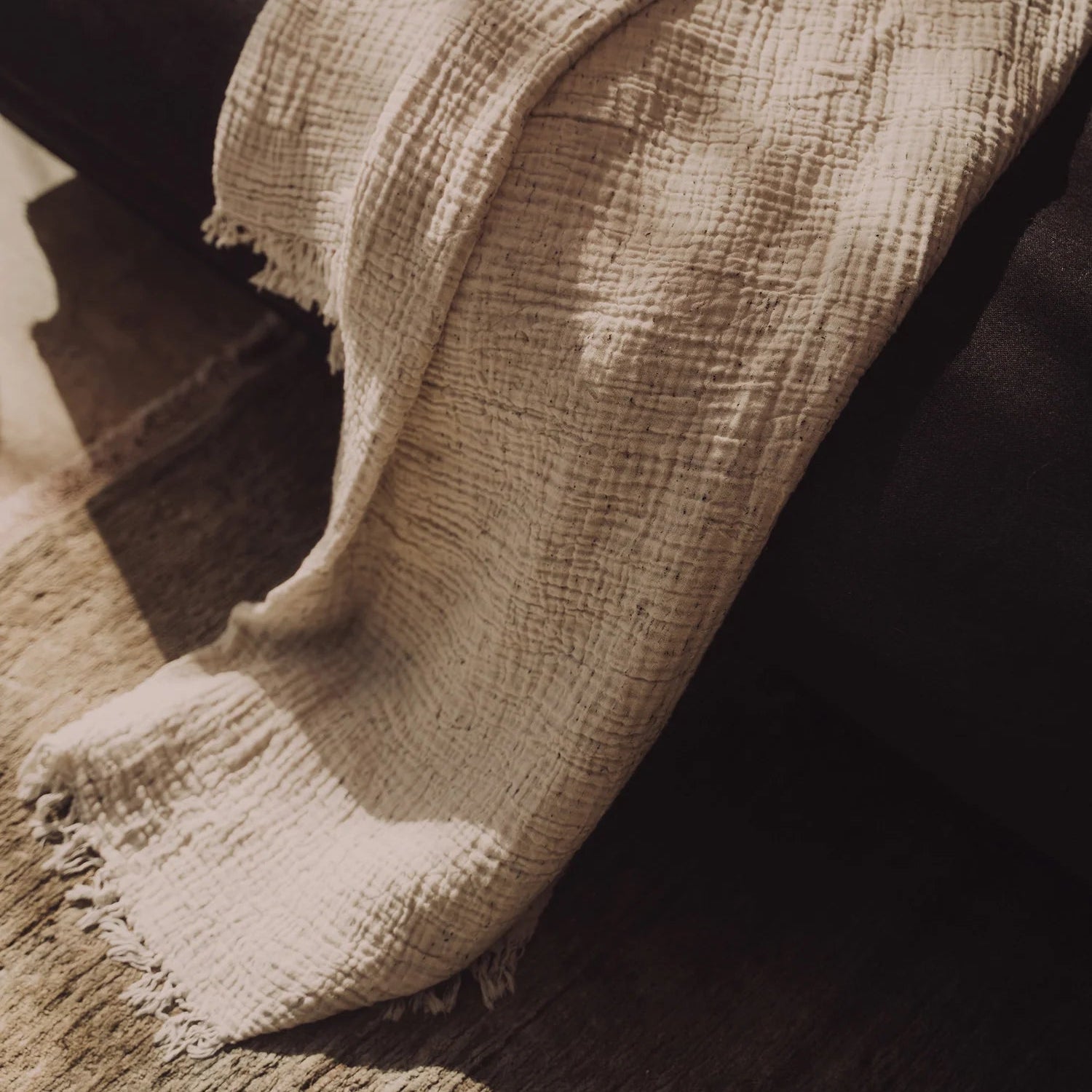 Enes Speckle Throw - Natural Ember Collective