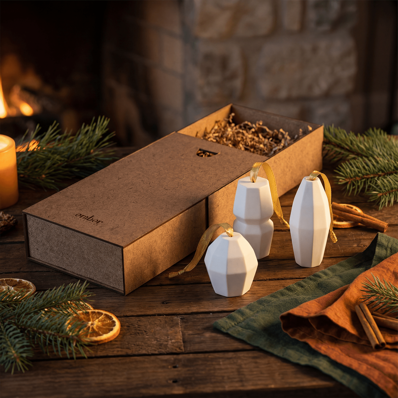 Limited - Edition Translucent Porcelain Ornament Gift Set Ember Collective