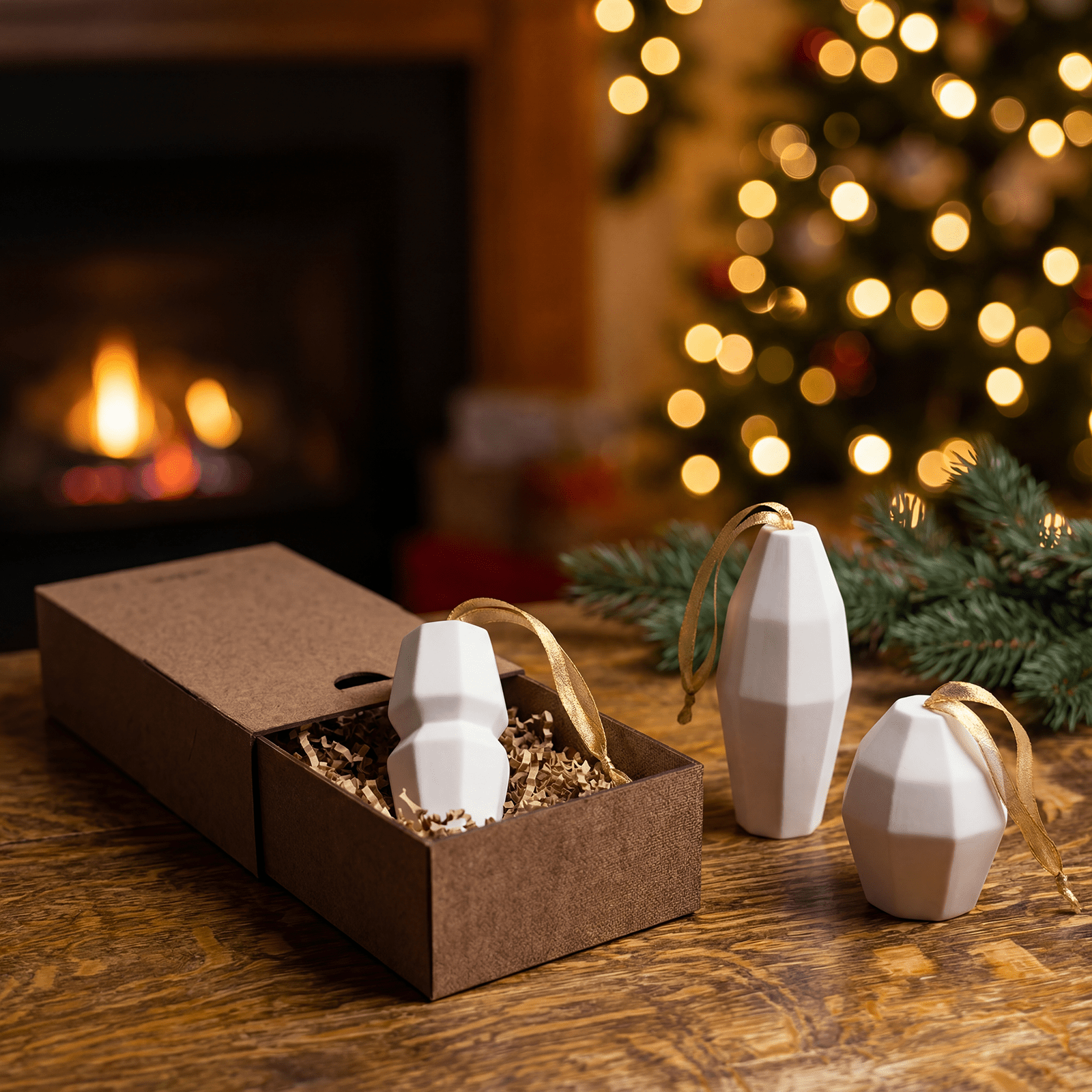 Limited - Edition Translucent Porcelain Ornament Gift Set Ember Collective