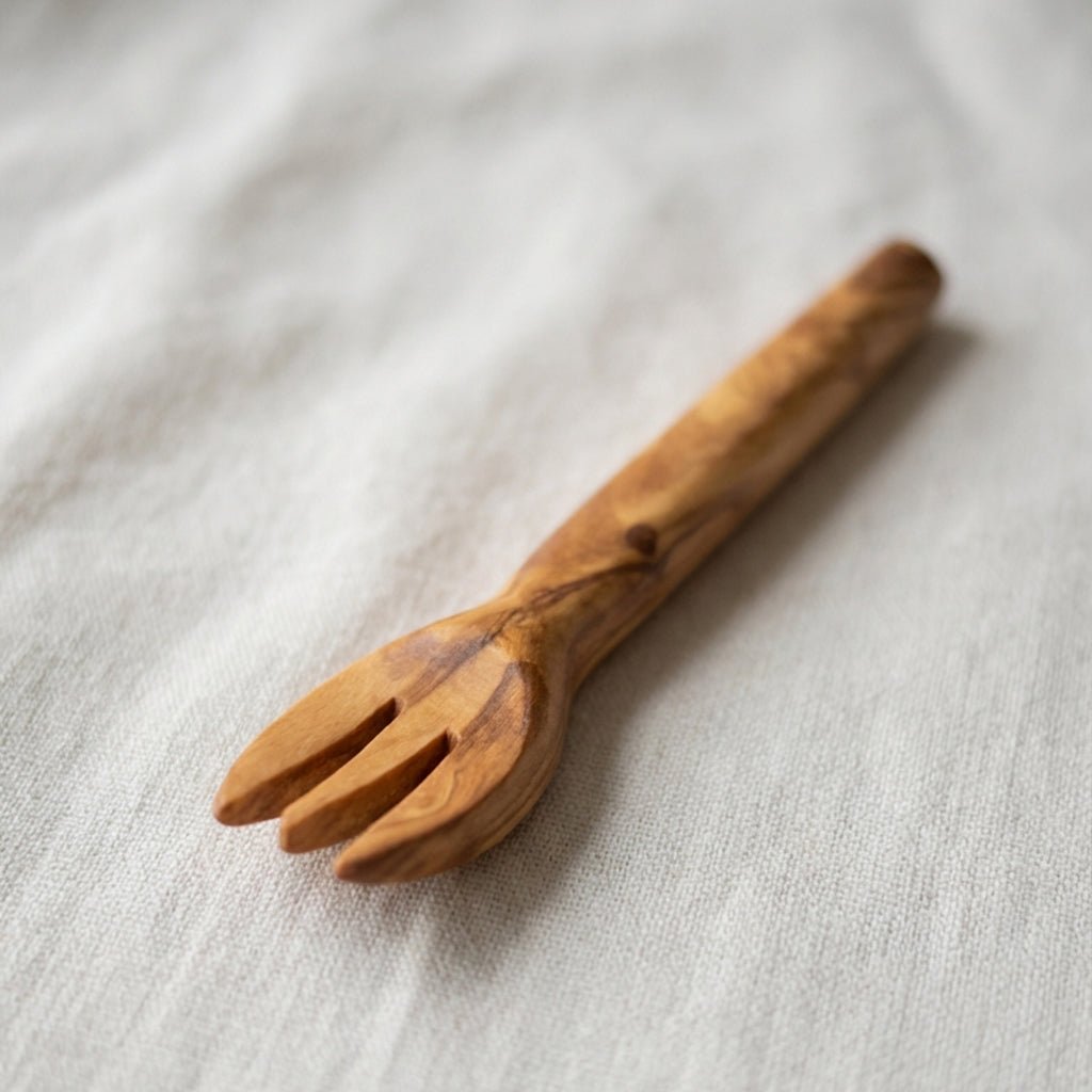Mini Olive Wood Appetizer Forks 2" Ember Collective