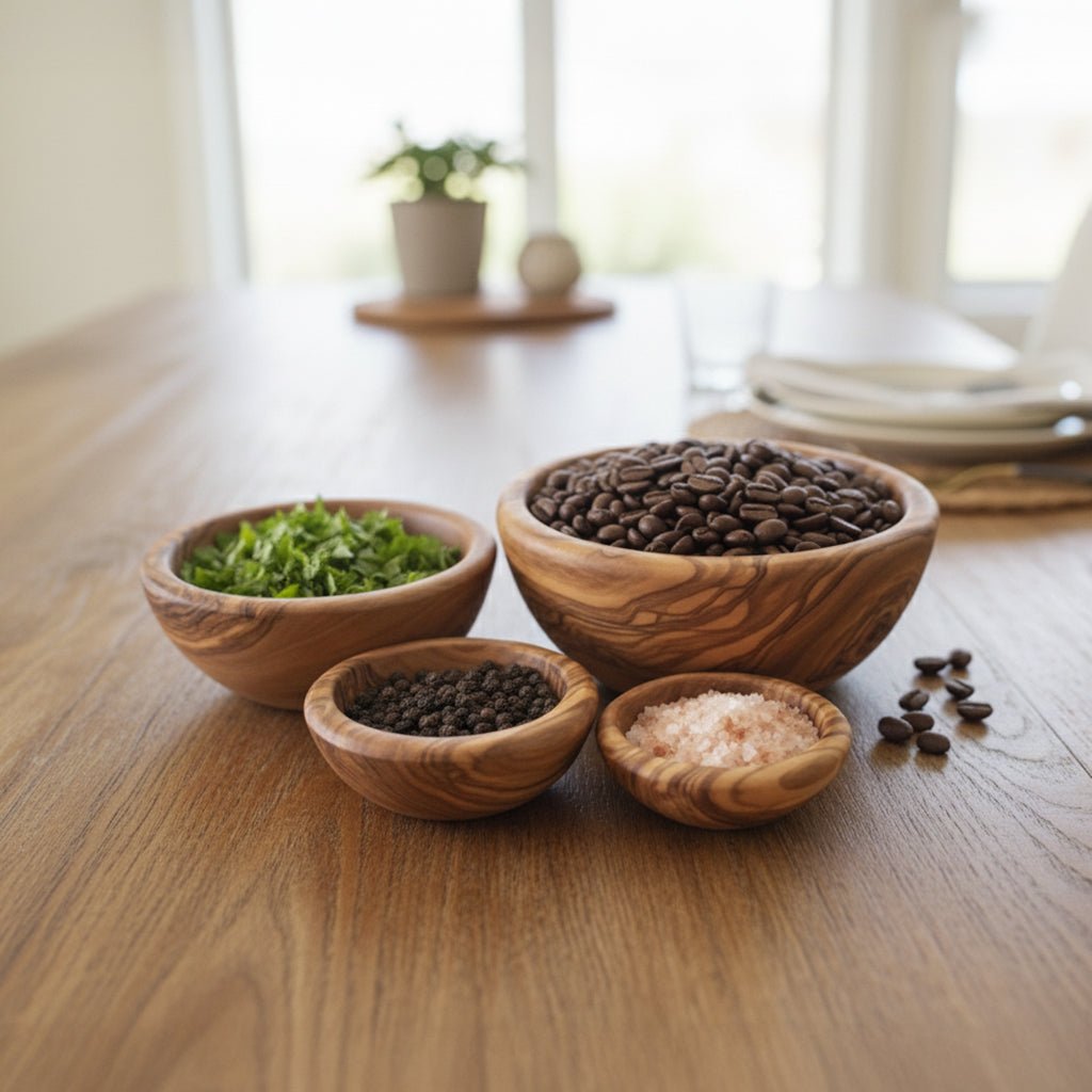 Olive Wood Nesting Bowl Set Ember Collective