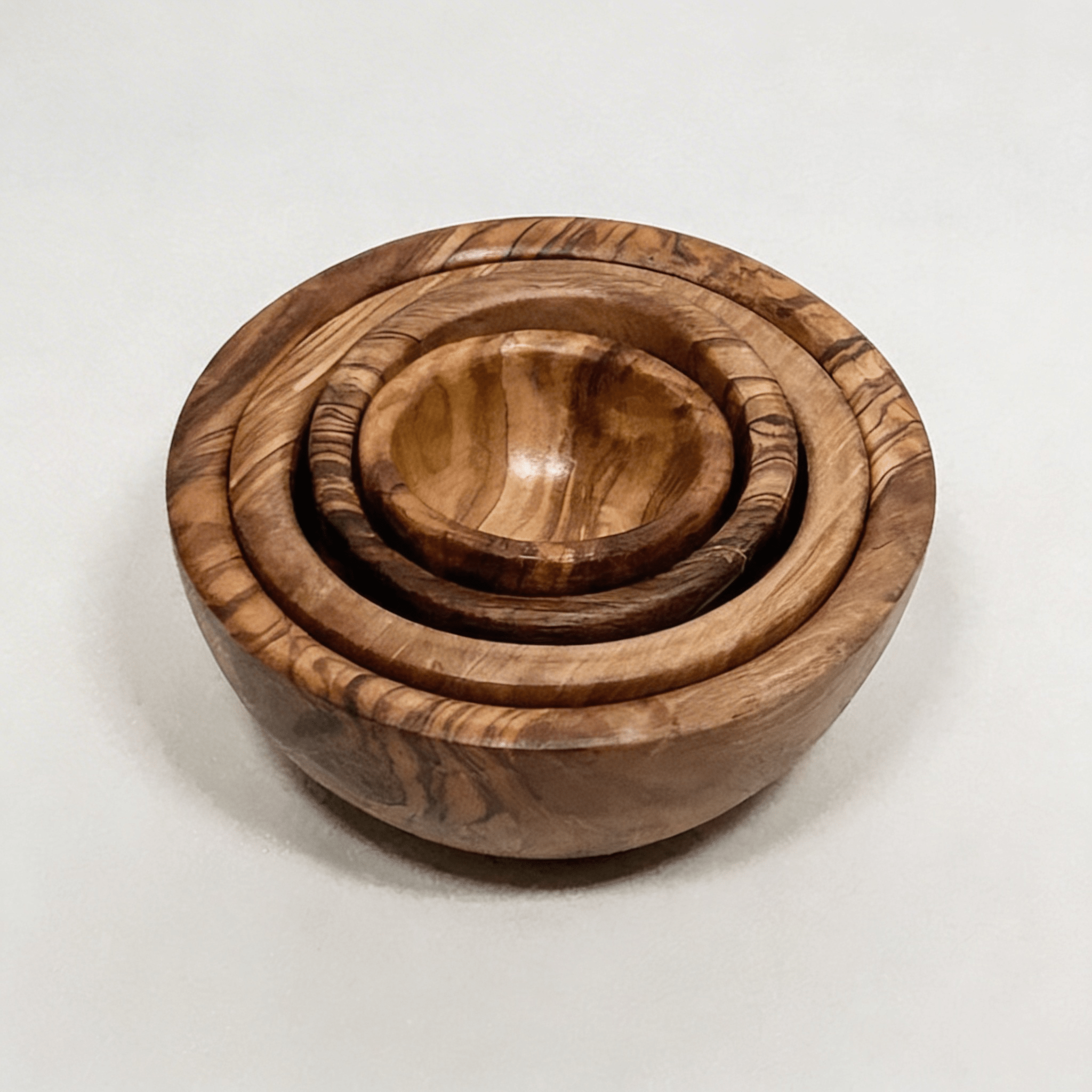 Olive Wood Nesting Bowl Set Ember Collective