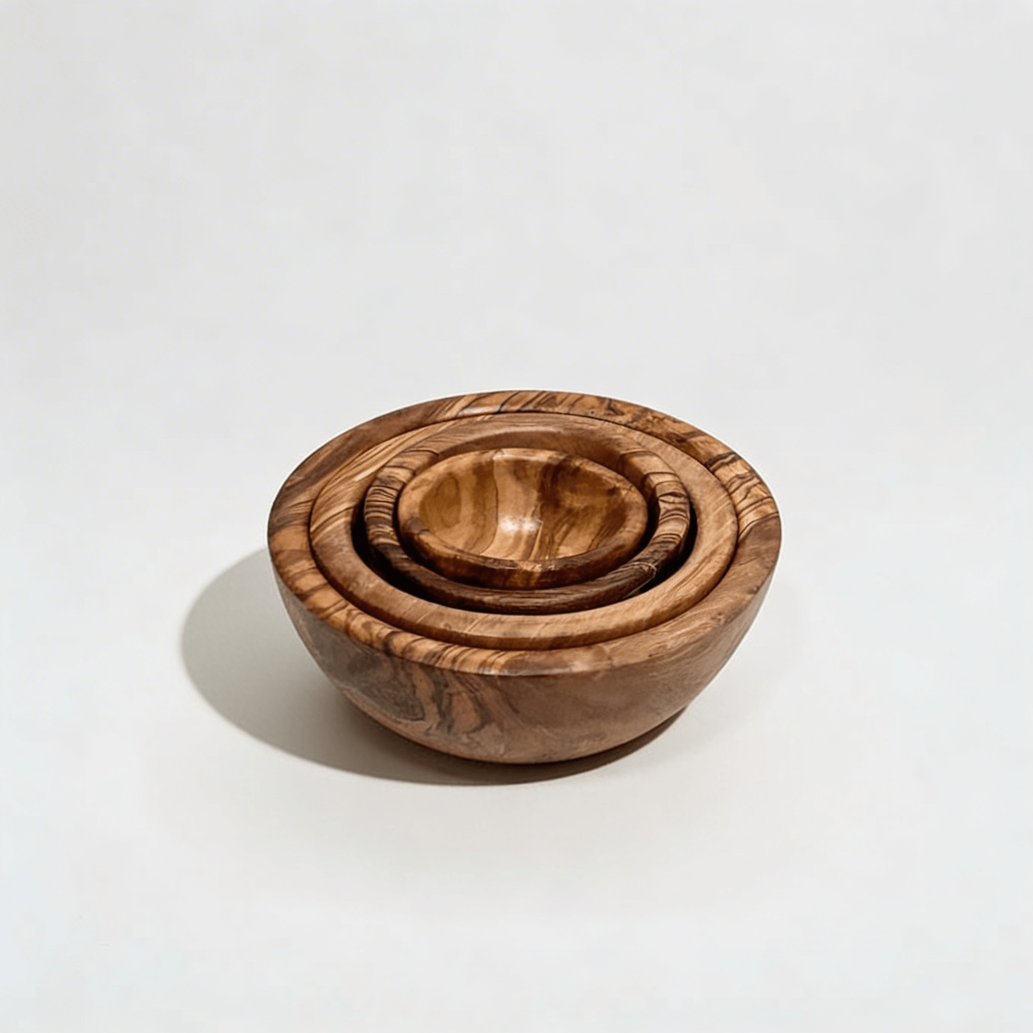 Olive Wood Nesting Bowl Set Ember Collective